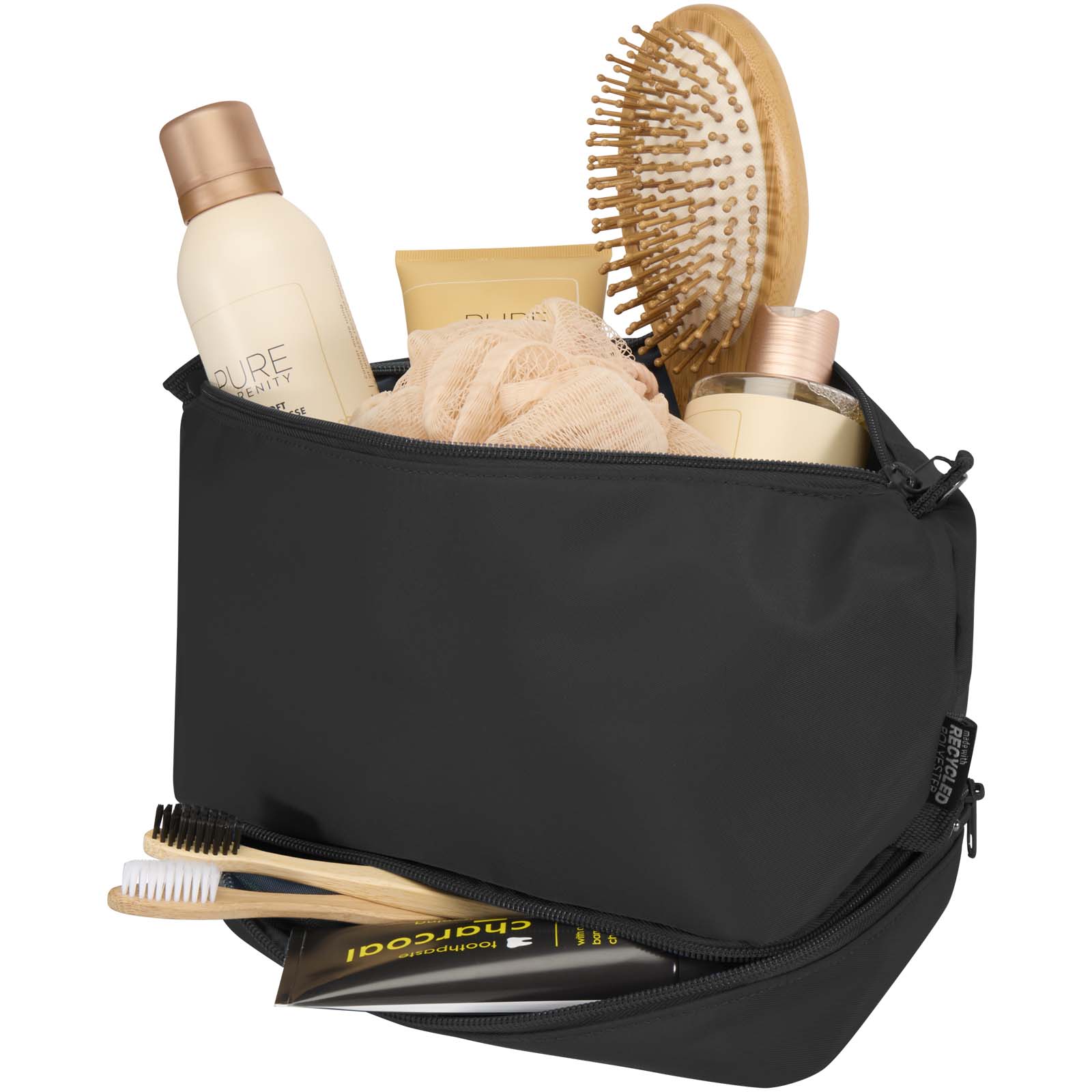Trip Aware™ recycled travel toiletry bag 6L