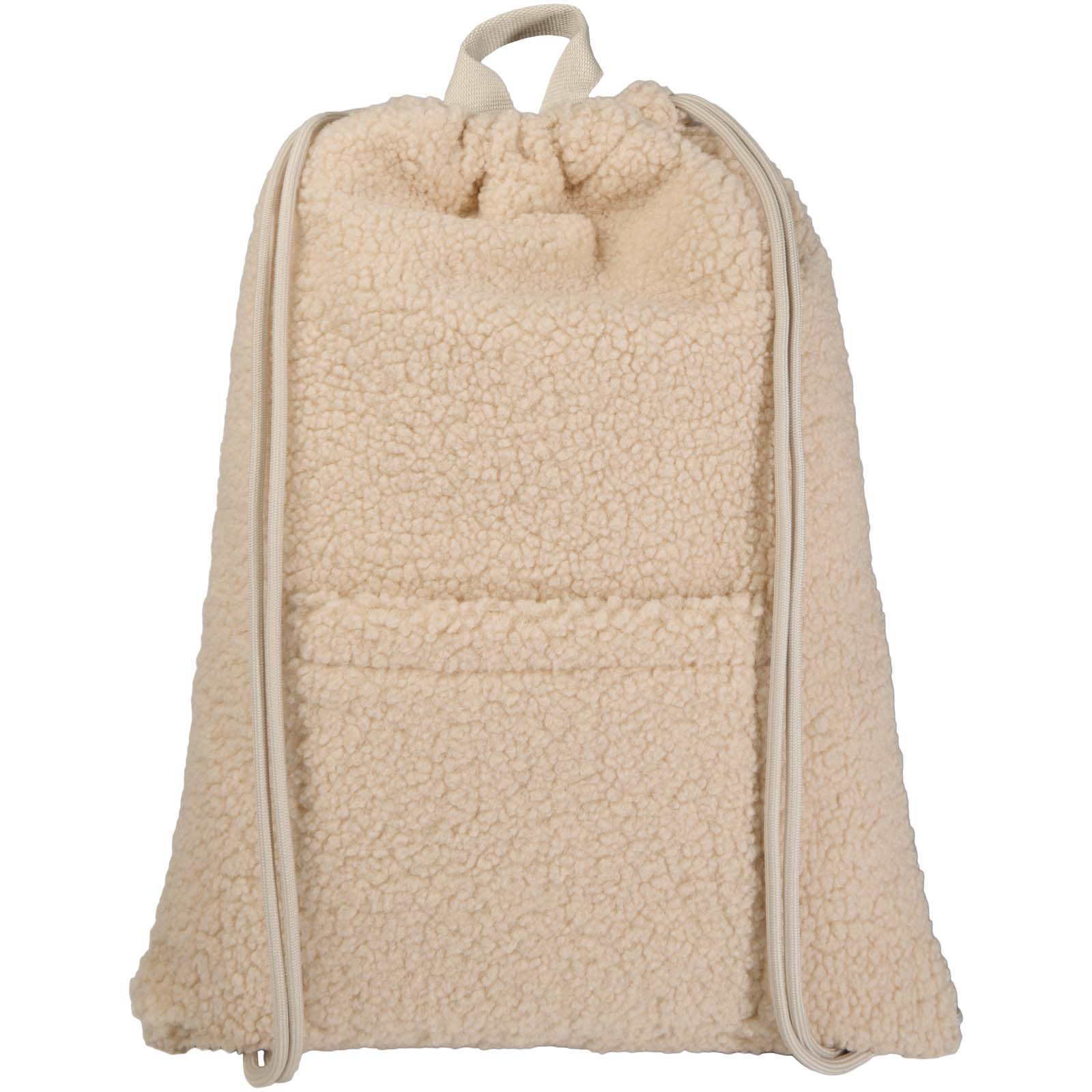 Bear GRS recycled sherpa drawstring backpack 9L