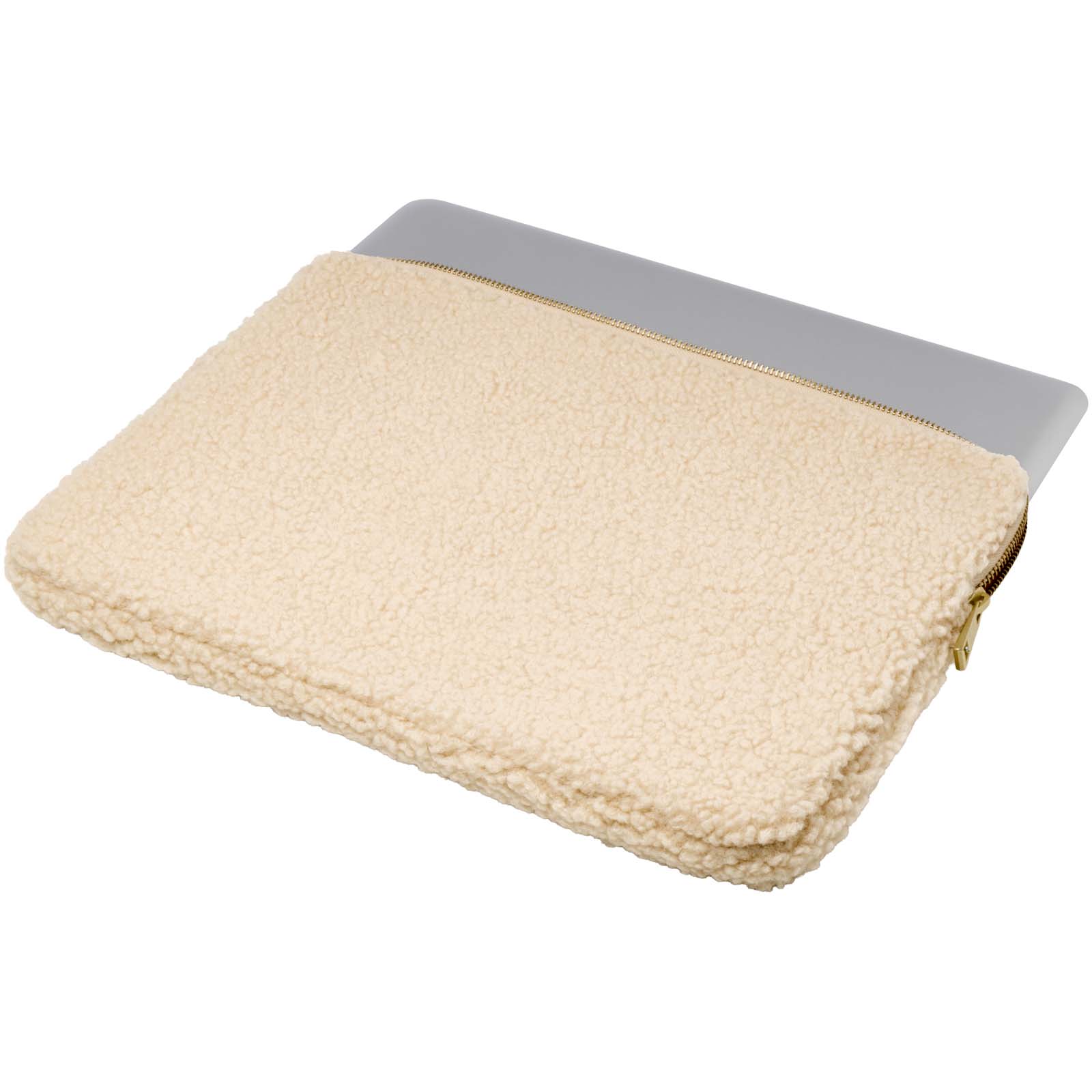 Bear 13″ GRS recycled sherpa laptop sleeve 2L