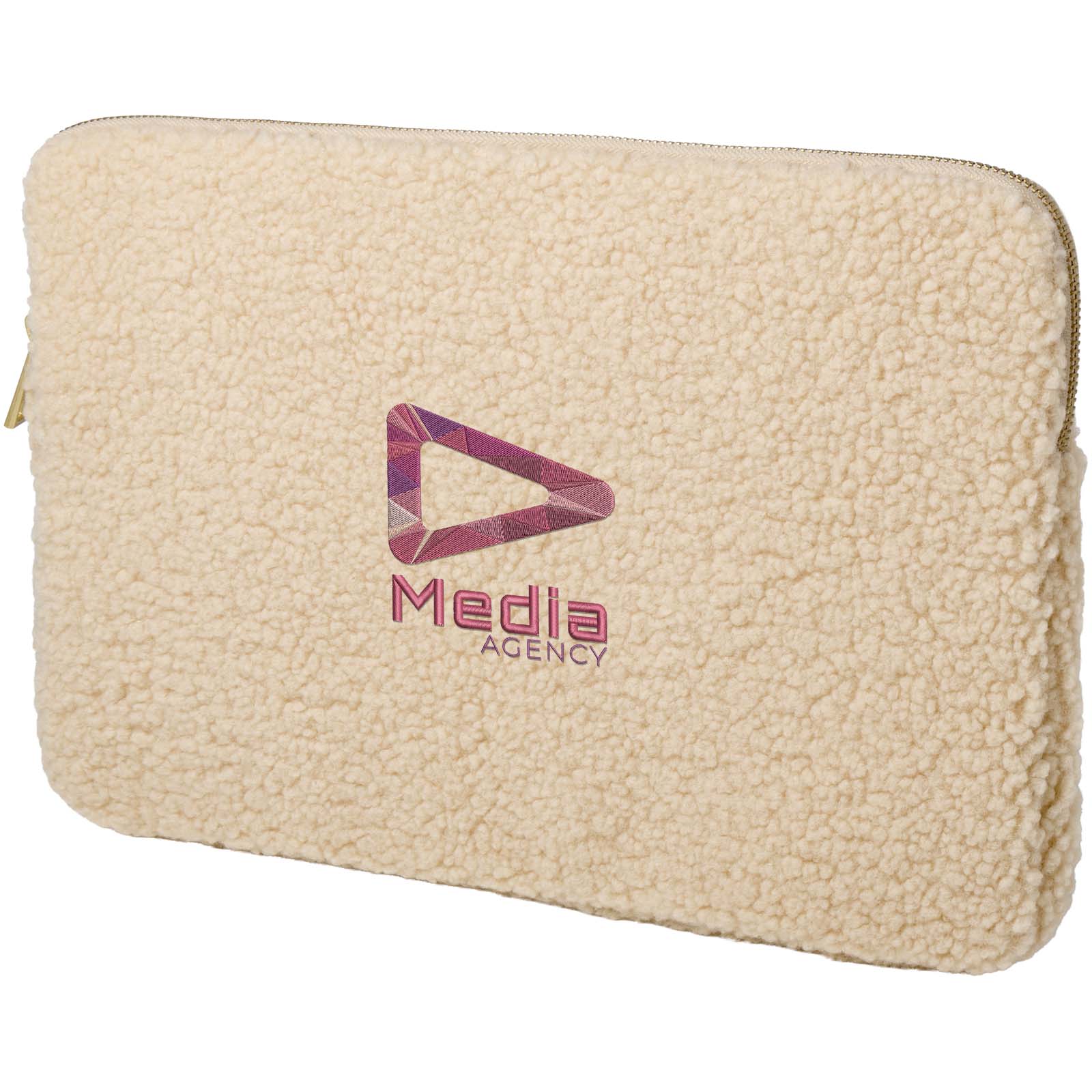 Bear 13″ GRS recycled sherpa laptop sleeve 2L