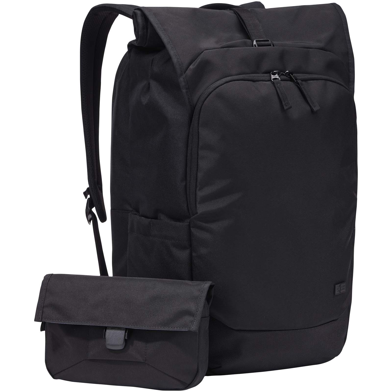 Case Logic Variate 17″ recycled expandable roll-top laptop backpack