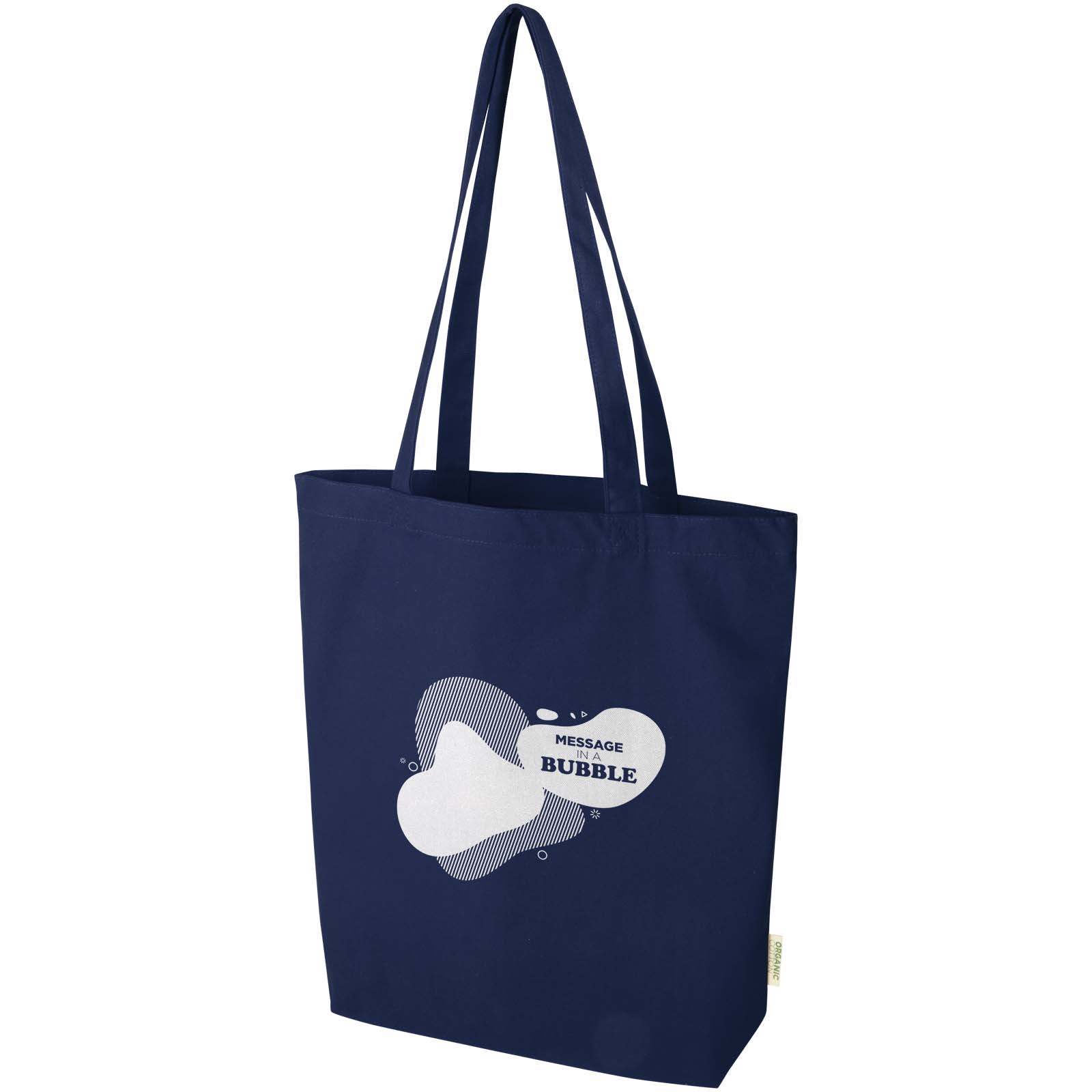 Odisha 180 g/m² OCS organic wide bottom tote bag 11L
