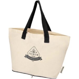 Sierra 140 g/m² GRS recycled foldable cotton tote bag 12L