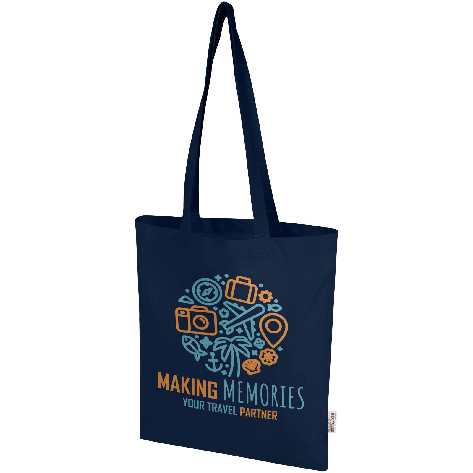 Peru Blend 180 g/m² GRS recycled cotton tote bag 7L