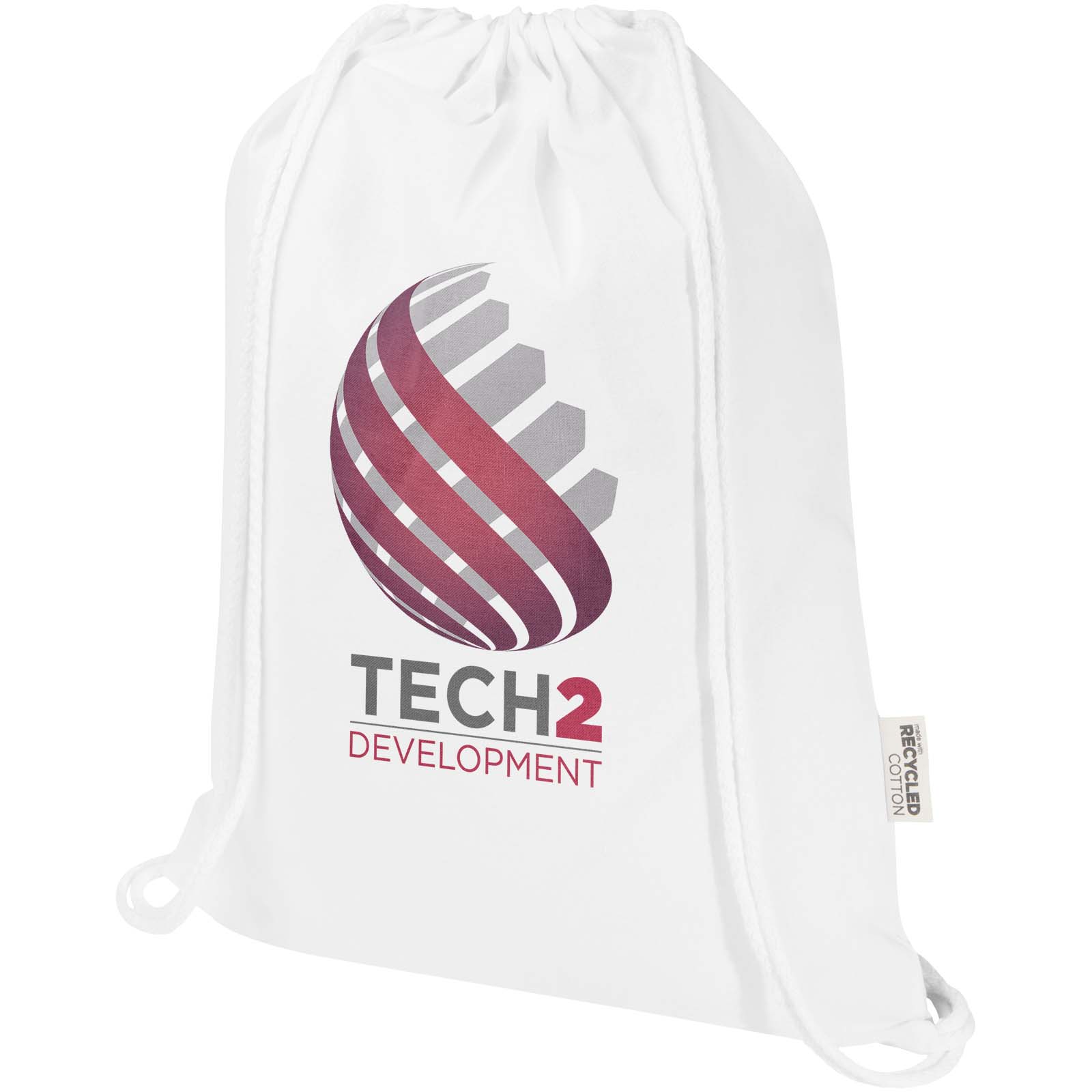 Peru Blend 180 g/m² GRS recycled drawstring bag 5L