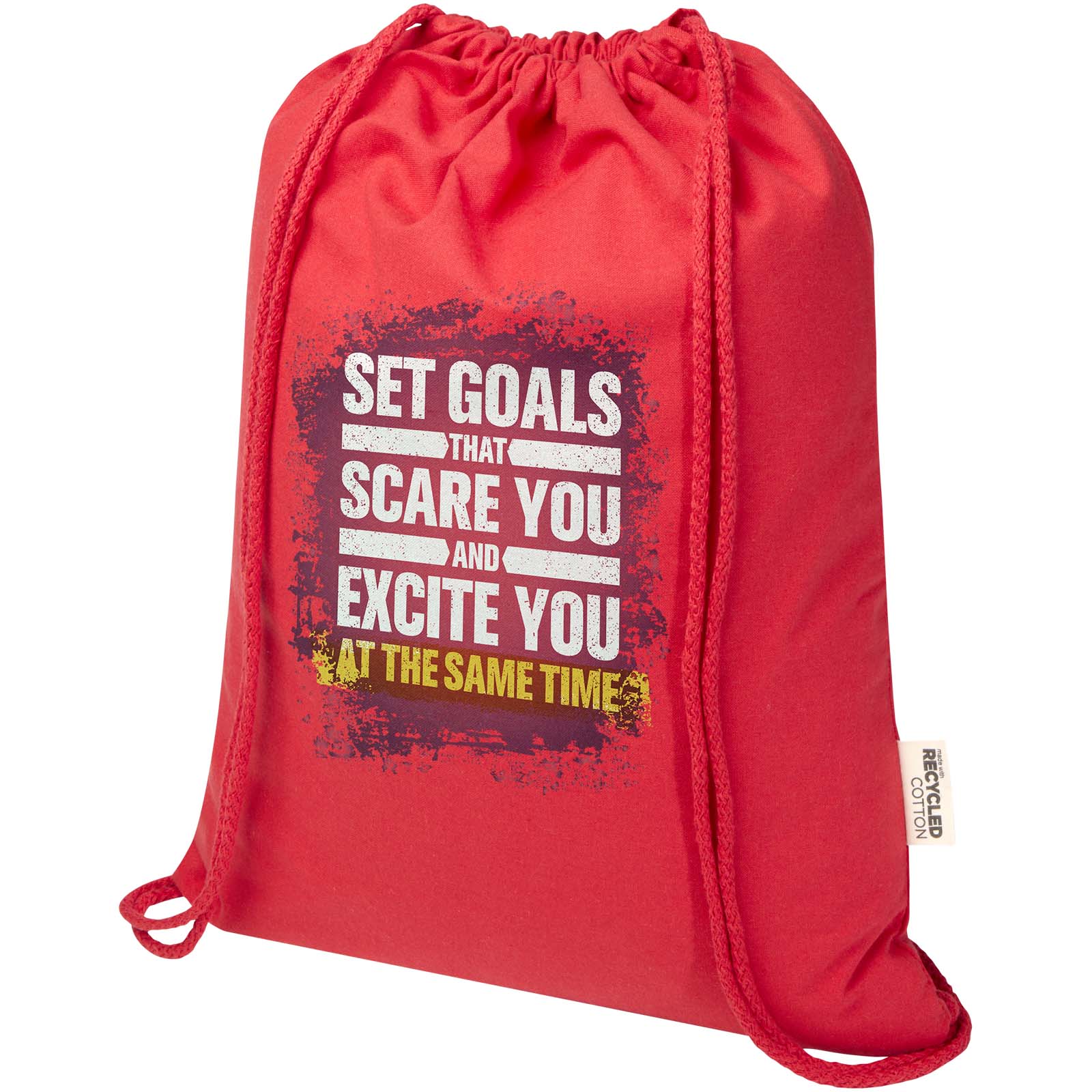 Peru Blend 180 g/m² GRS recycled drawstring bag 5L