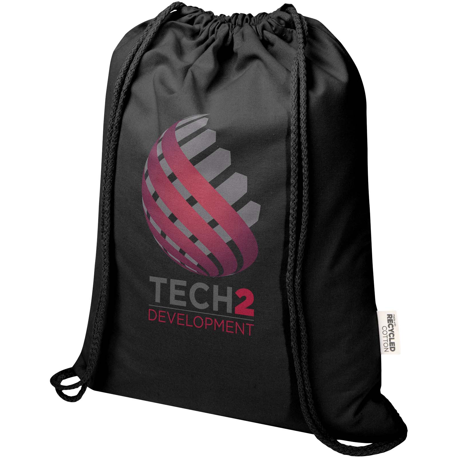 Peru Blend 180 g/m² GRS recycled drawstring bag 5L