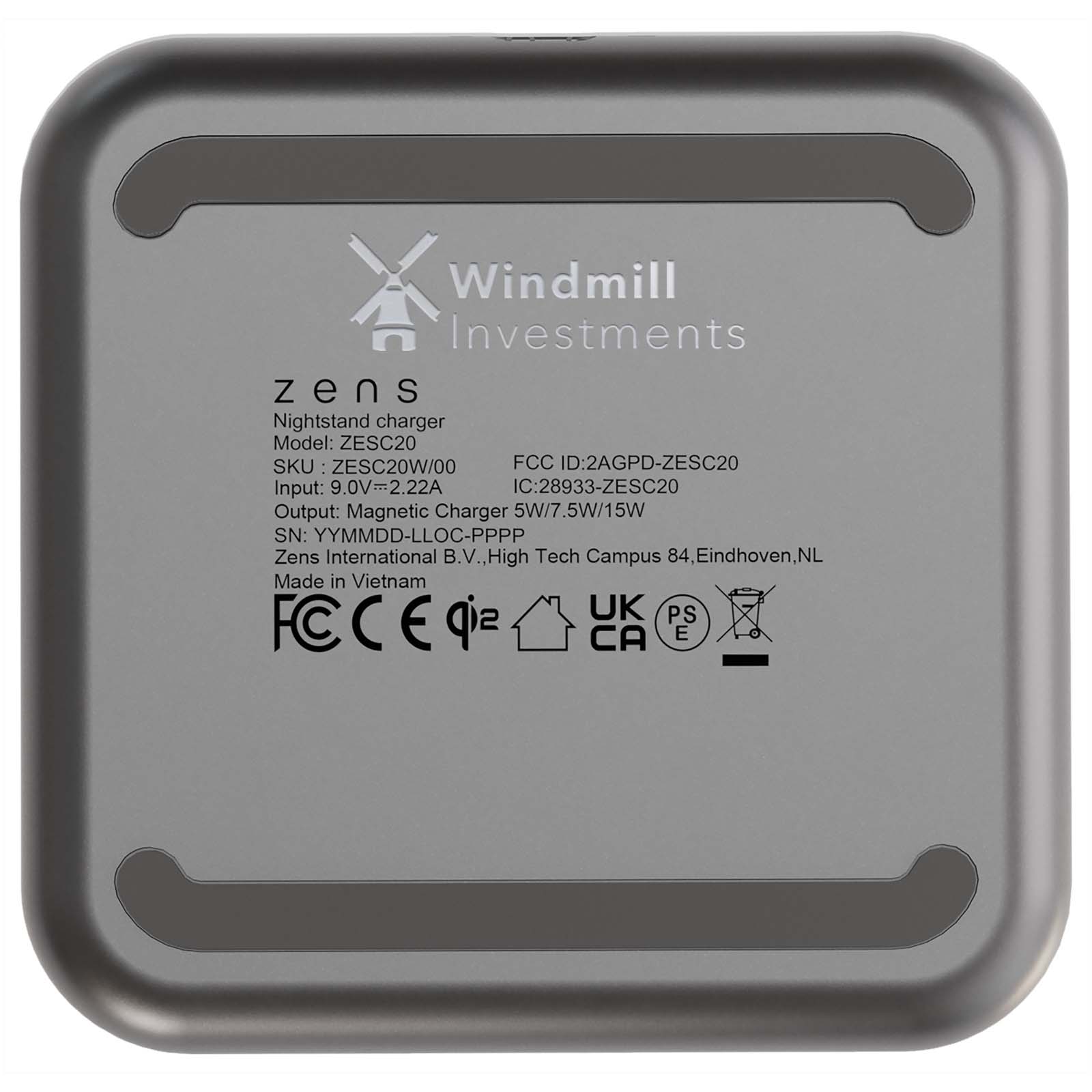 Zens 15W magnetic nightstand charger