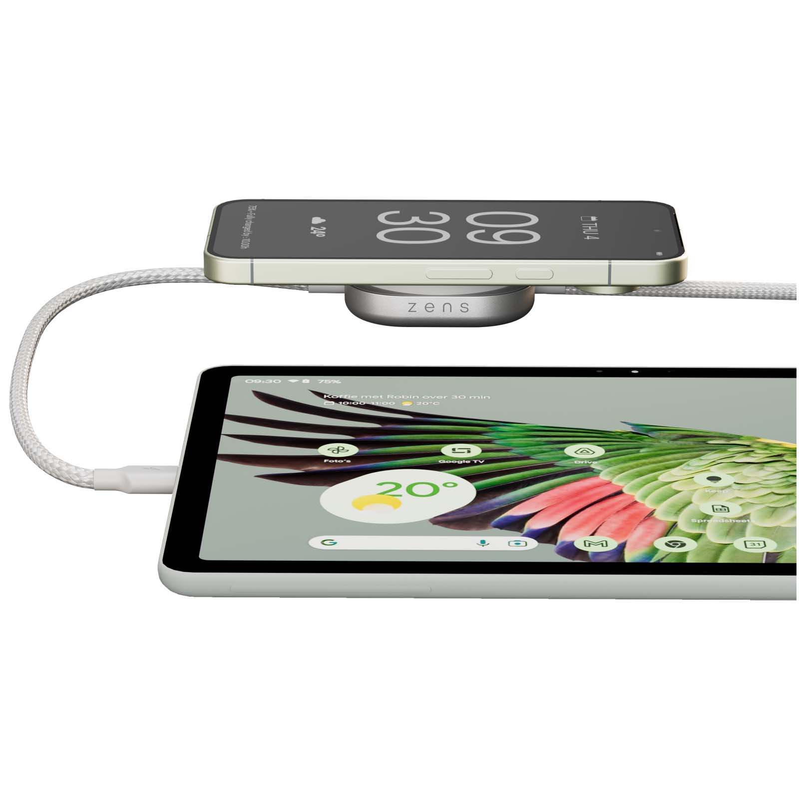 Zens Pro 2 140W USB-C 2-in-1 charging cable