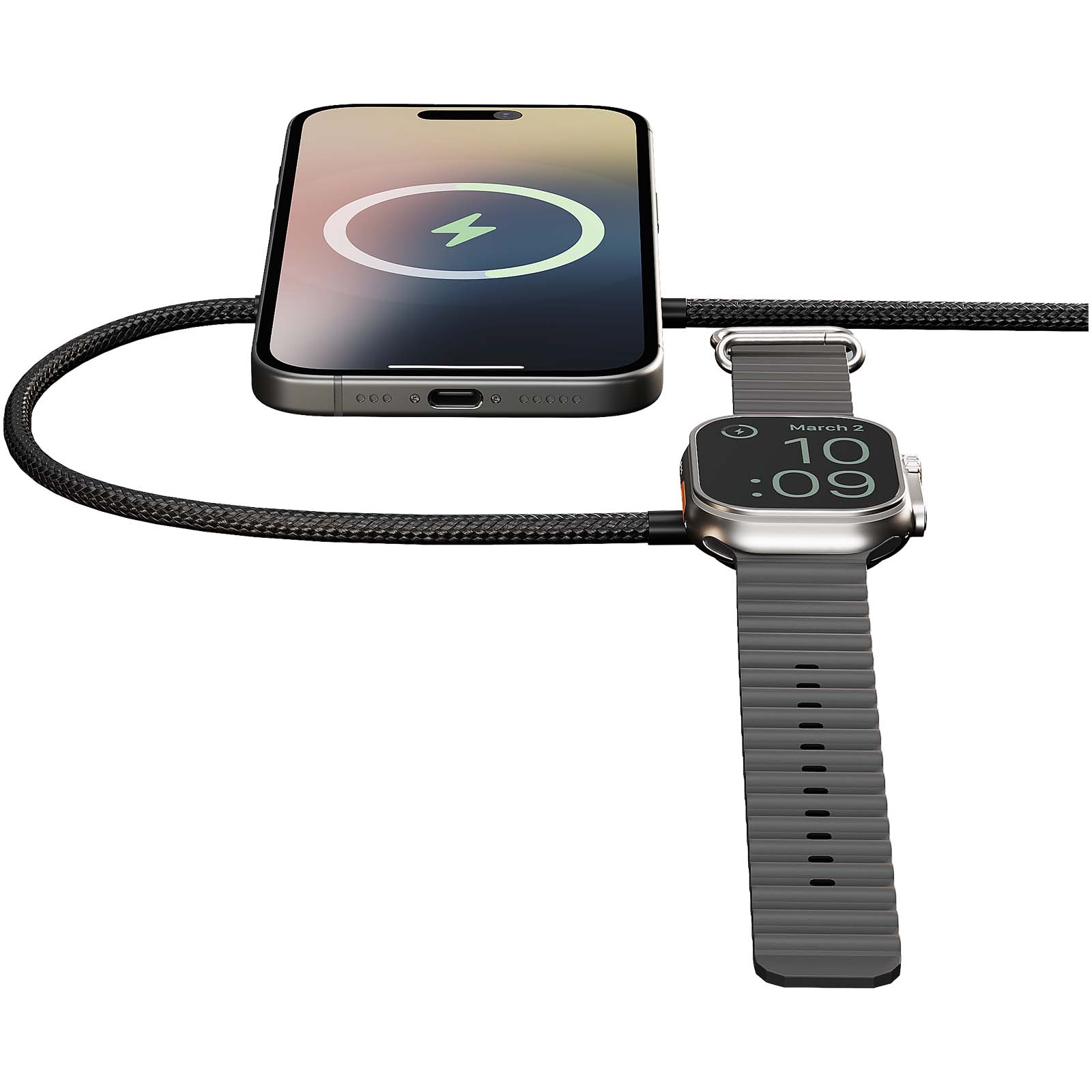 Zens Pro 2 15W dual charging cable