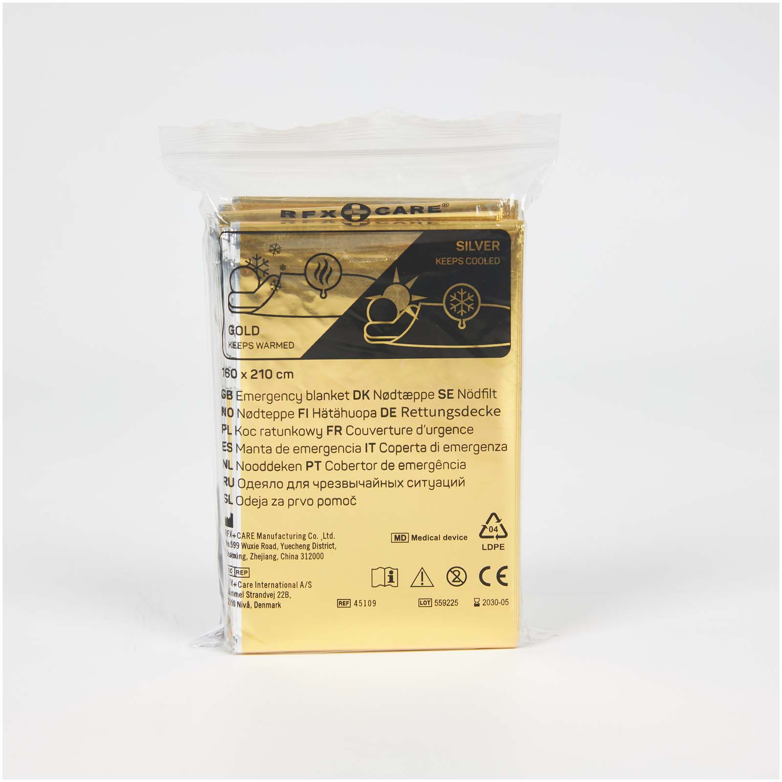 Frederik 2-function emergency blanket