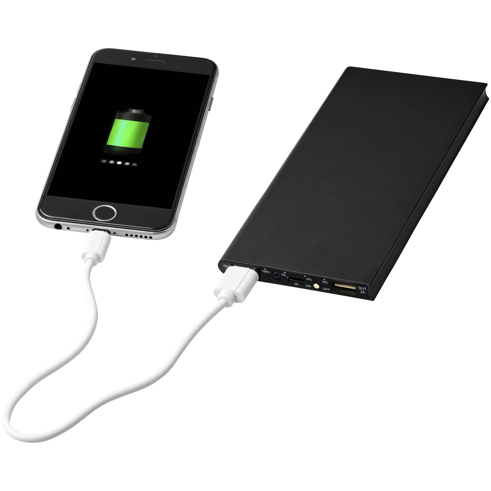 Plate 8000 mAh aluminium power bank