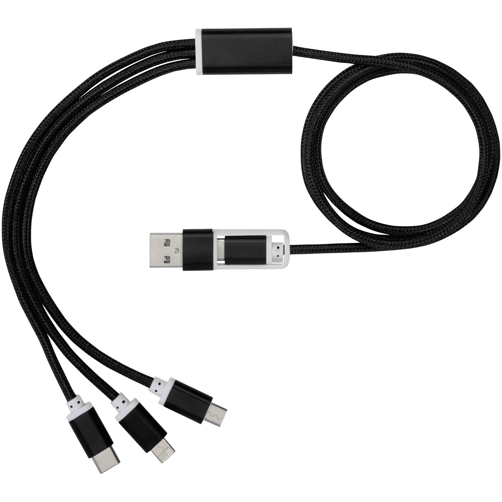 Versatile 5-in-1 charging cable