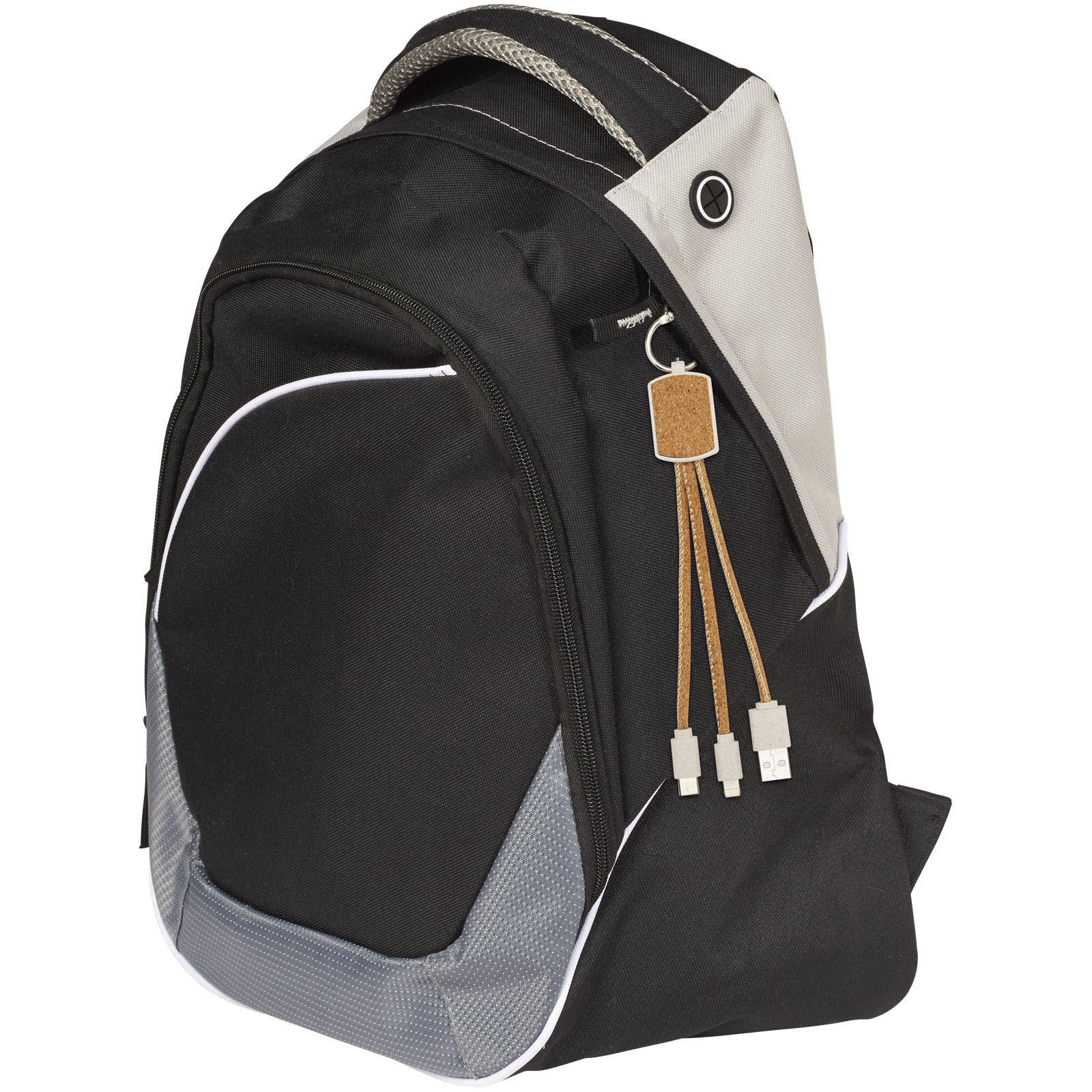 Bates wheat straw and cork 3-in-1 charging cable