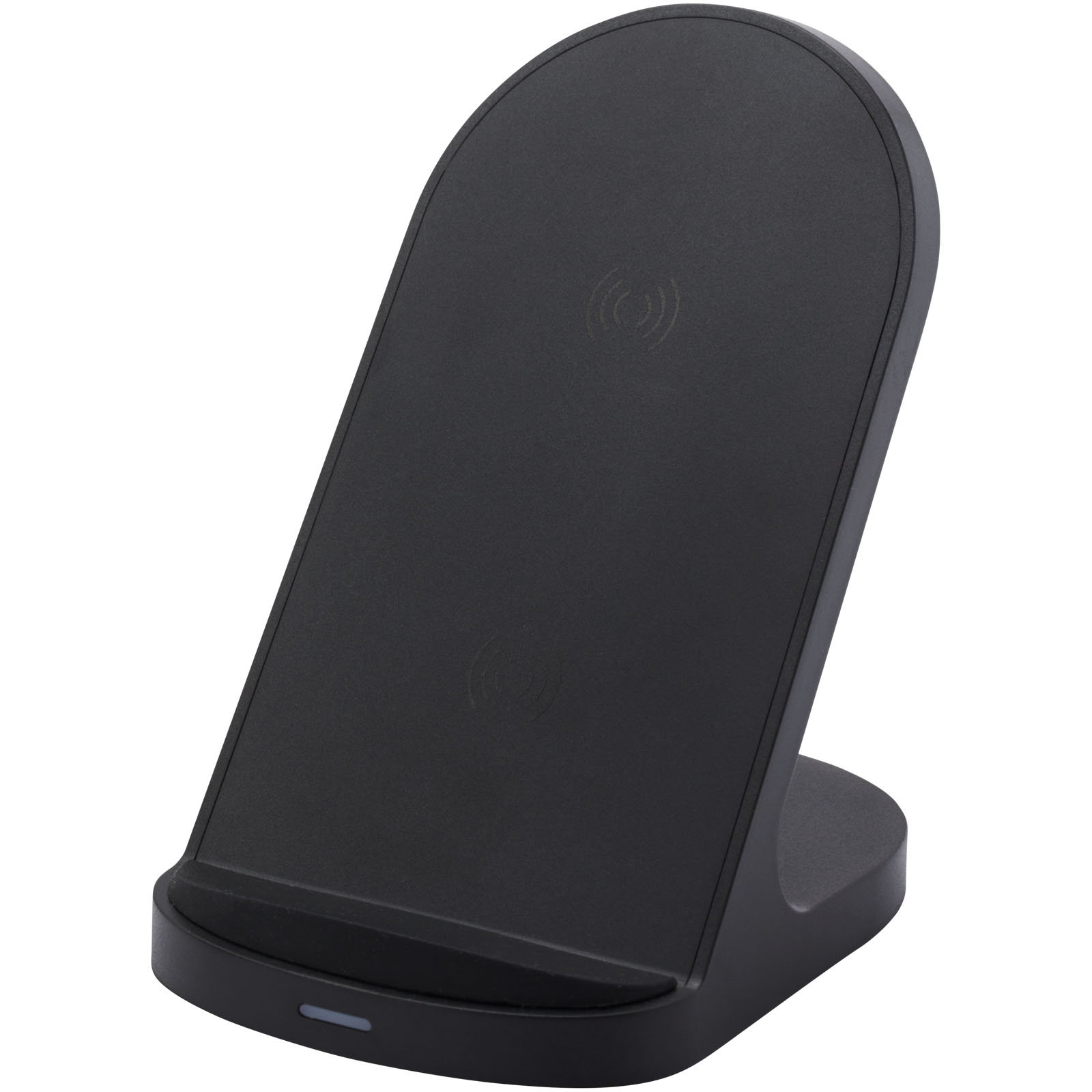 Loop 15W dual coil RCS recycled plastic wireless charging stand