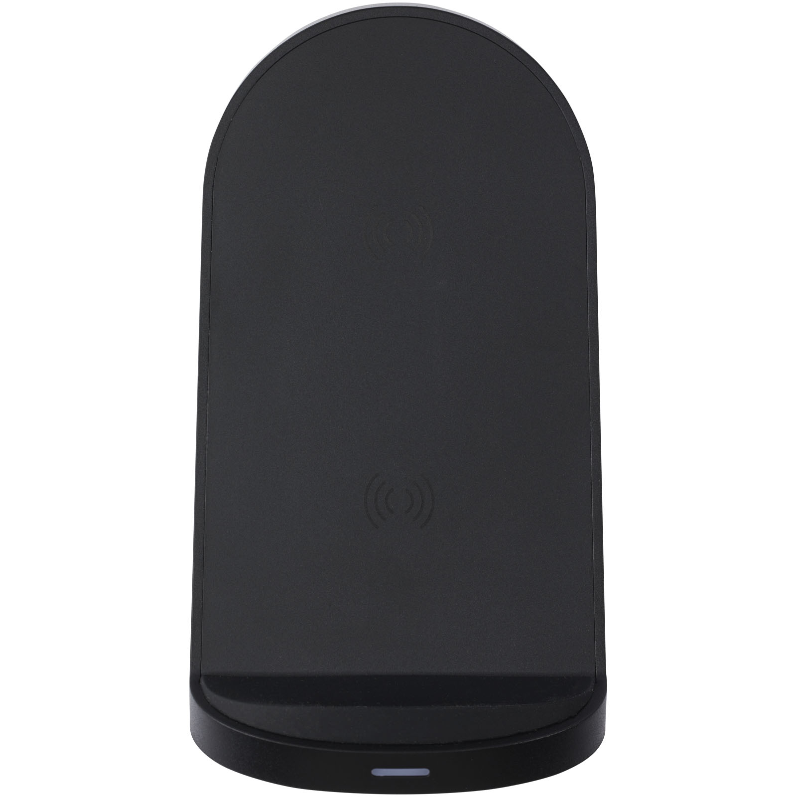 Loop 15W dual coil RCS recycled plastic wireless charging stand