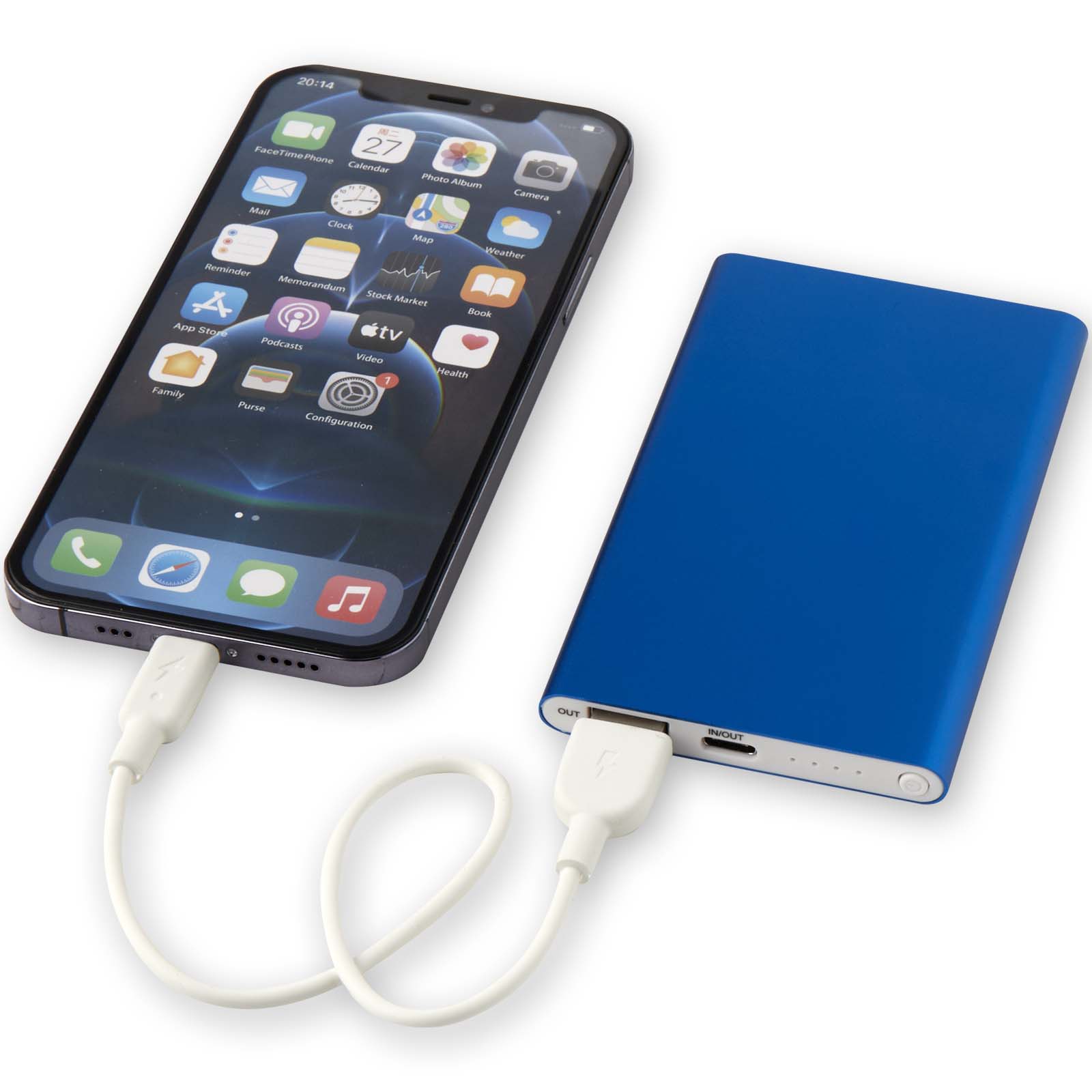 Pep 4000 mAh Type-C recycled aluminium power bank