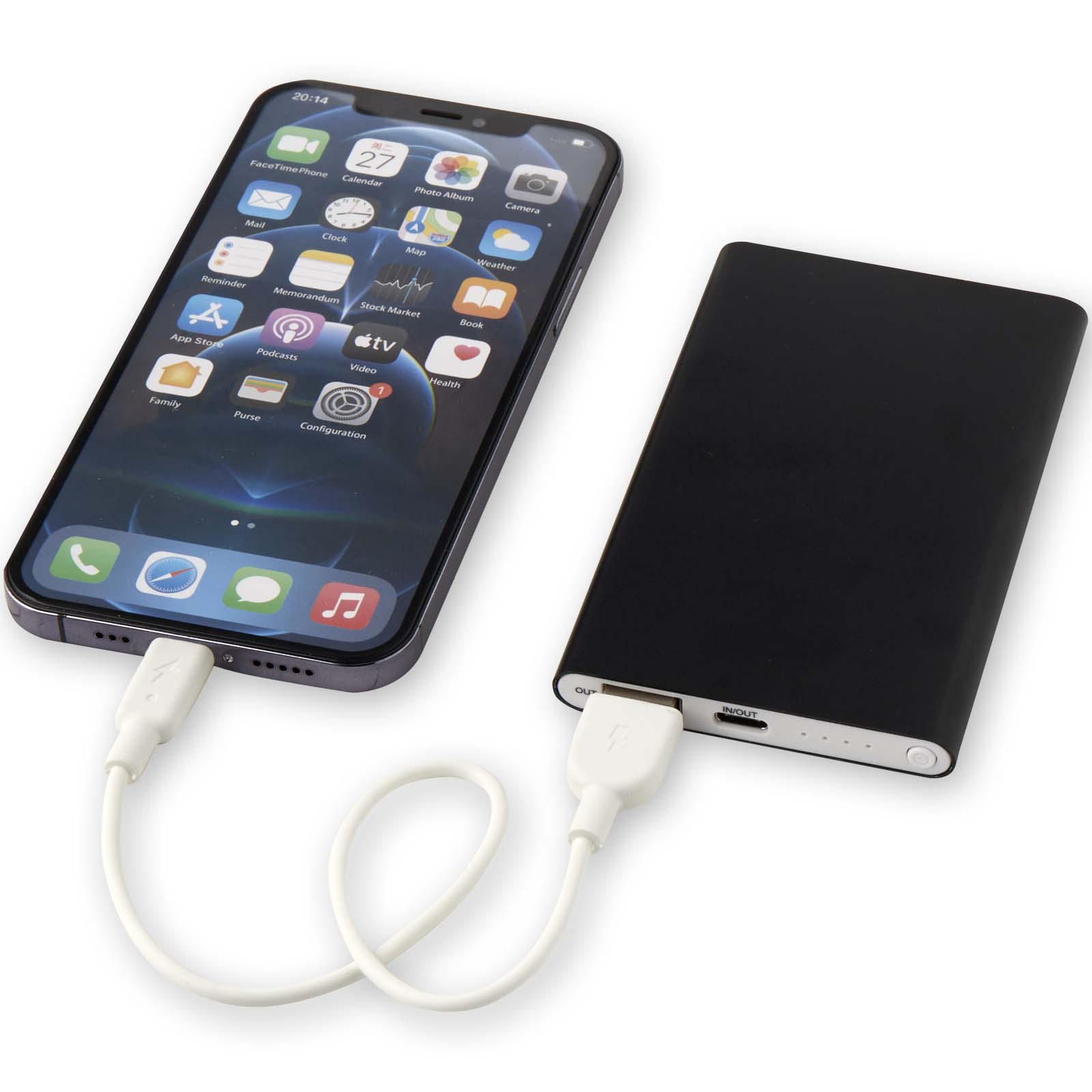 Pep 4000 mAh Type-C recycled aluminium power bank