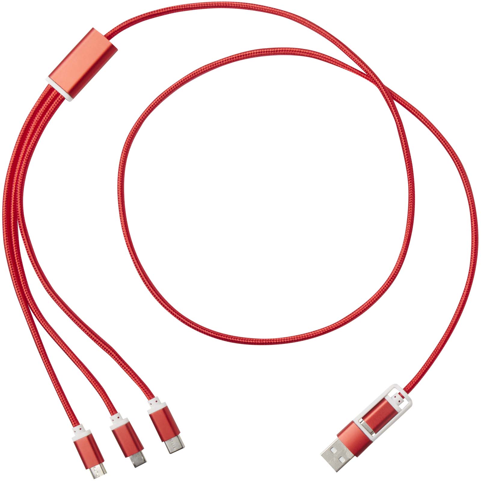 Versatile 5-1 recycled aluminium charging cable