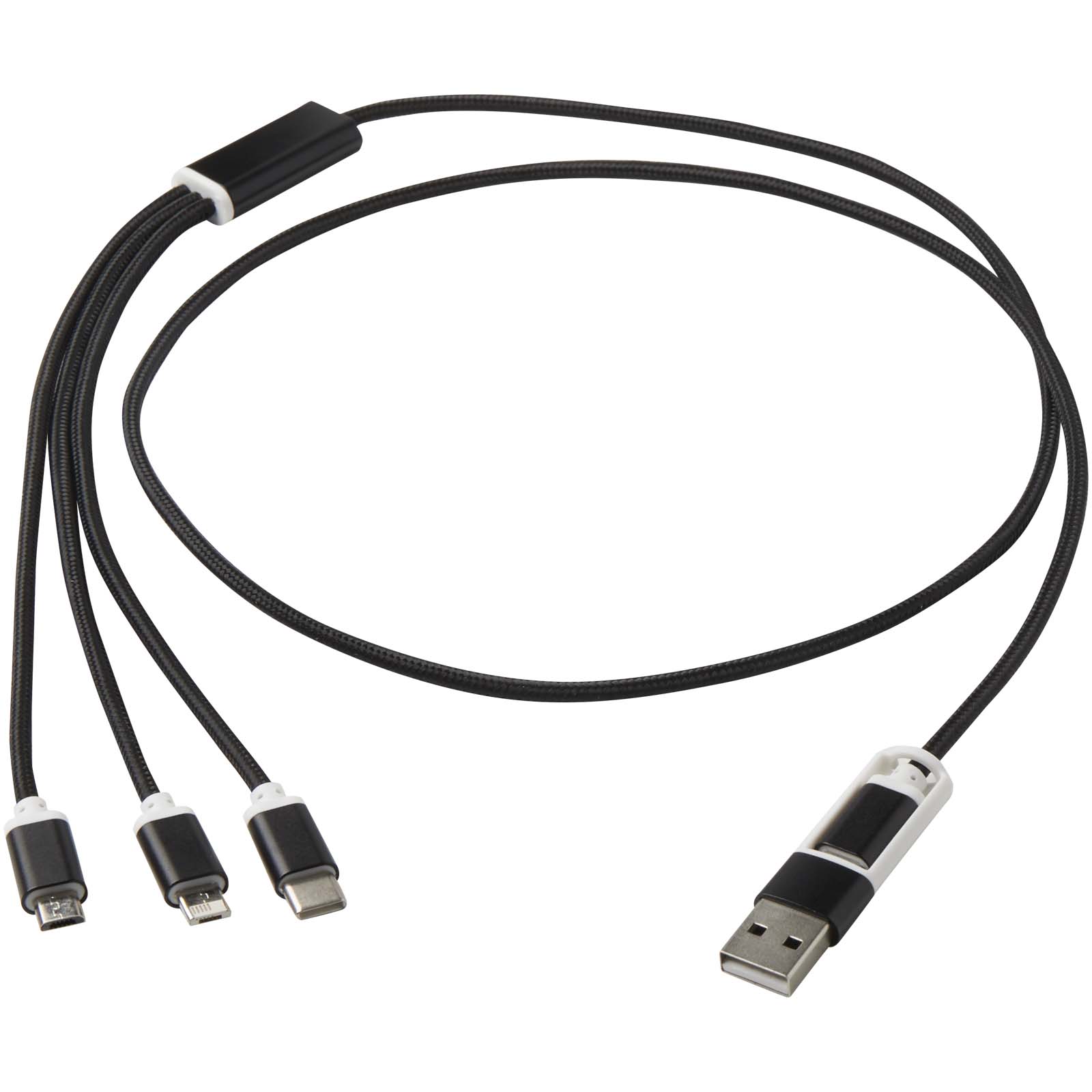 Versatile 5-1 recycled aluminium charging cable