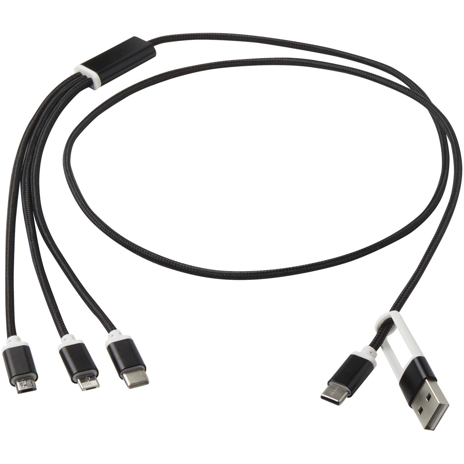 Versatile 5-1 recycled aluminium charging cable