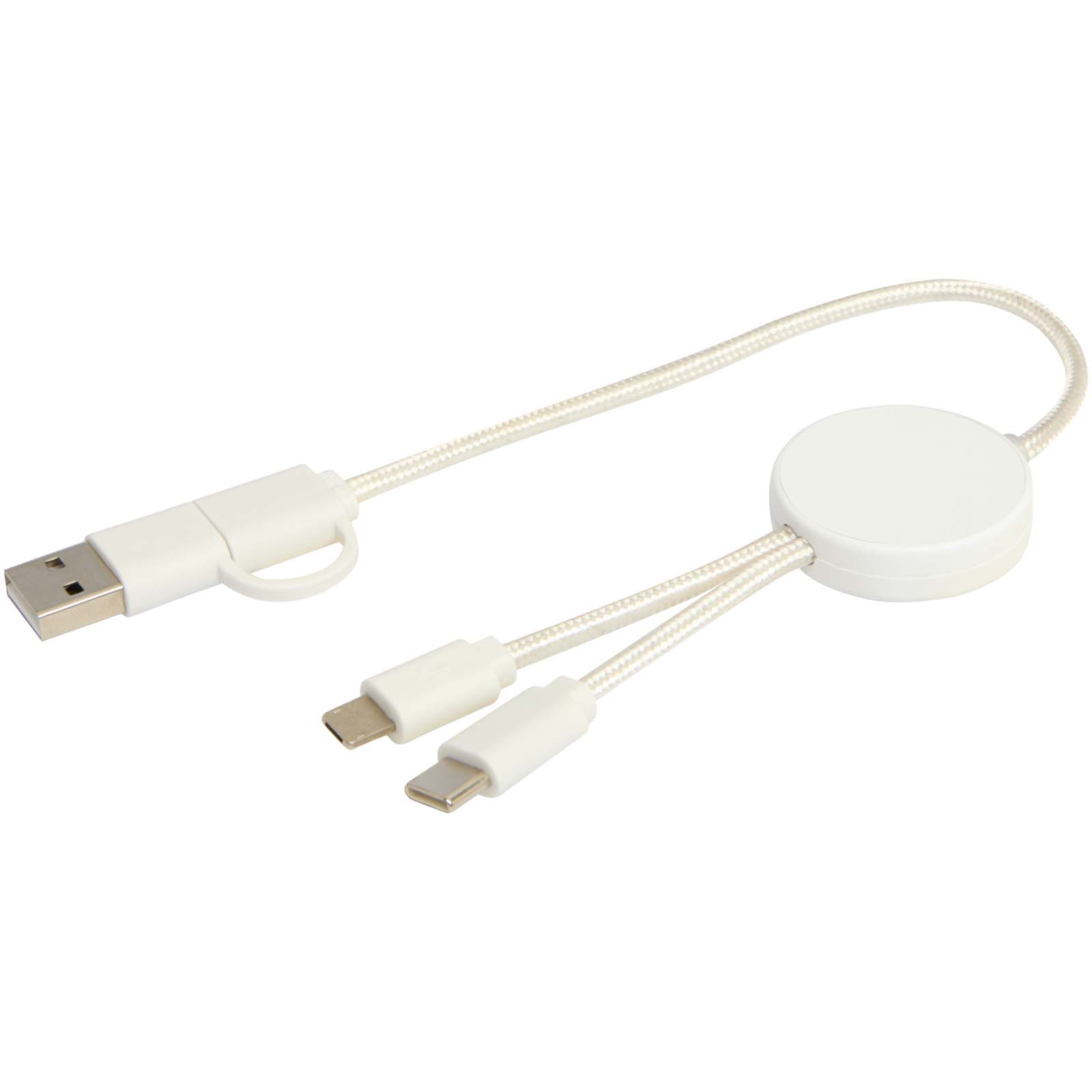 Citala 5-in-1 recycled plastic 30 cm data sync and 27W fast charge cable