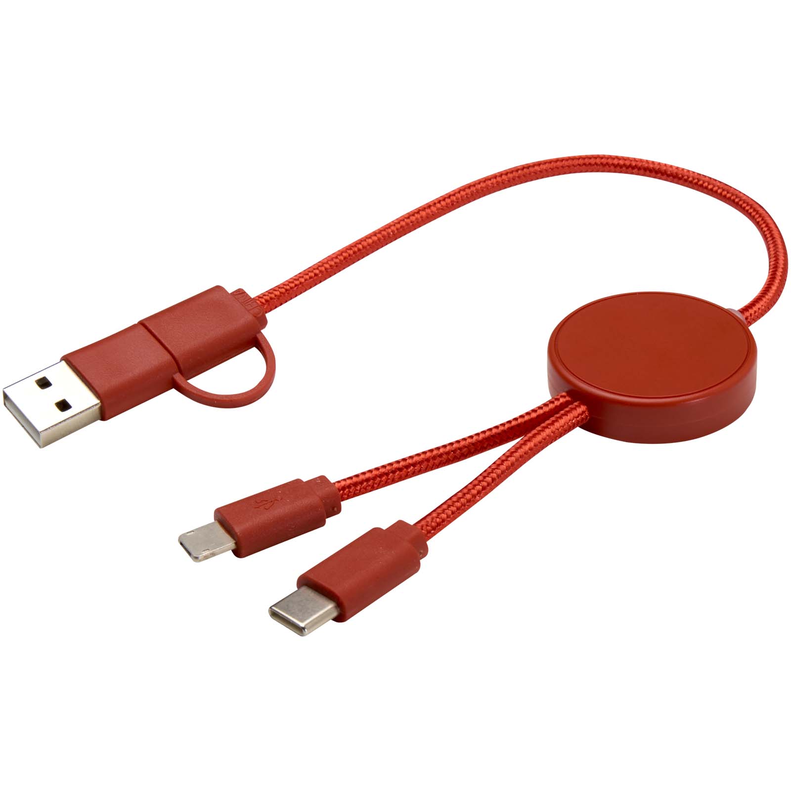 Citala 5-in-1 recycled plastic 30 cm data sync and 27W fast charge cable