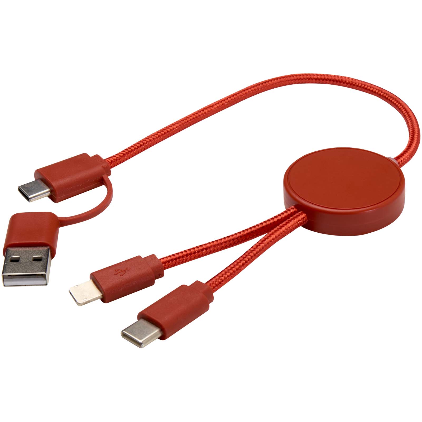 Citala 5-in-1 recycled plastic 30 cm data sync and 27W fast charge cable