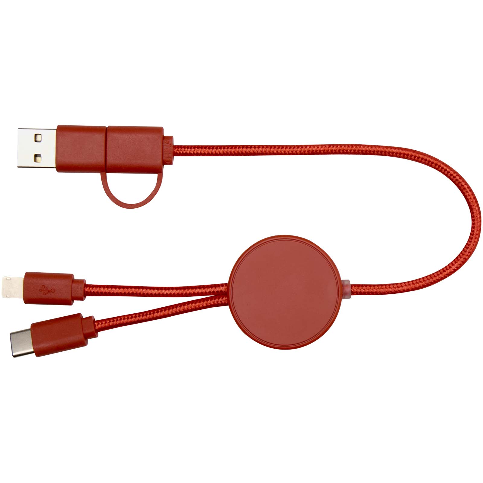 Citala 5-in-1 recycled plastic 30 cm data sync and 27W fast charge cable