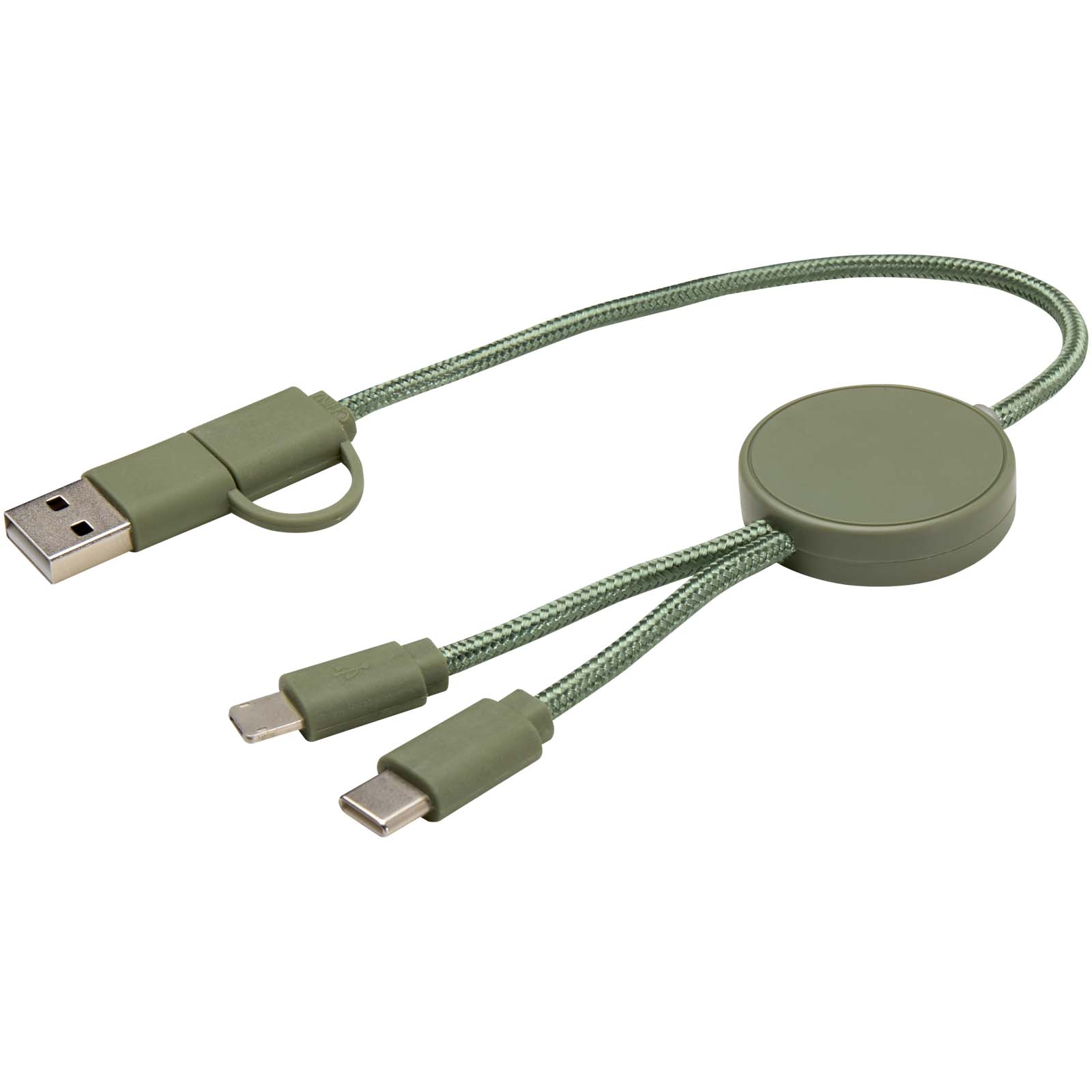 Citala 5-in-1 recycled plastic 30 cm data sync and 27W fast charge cable