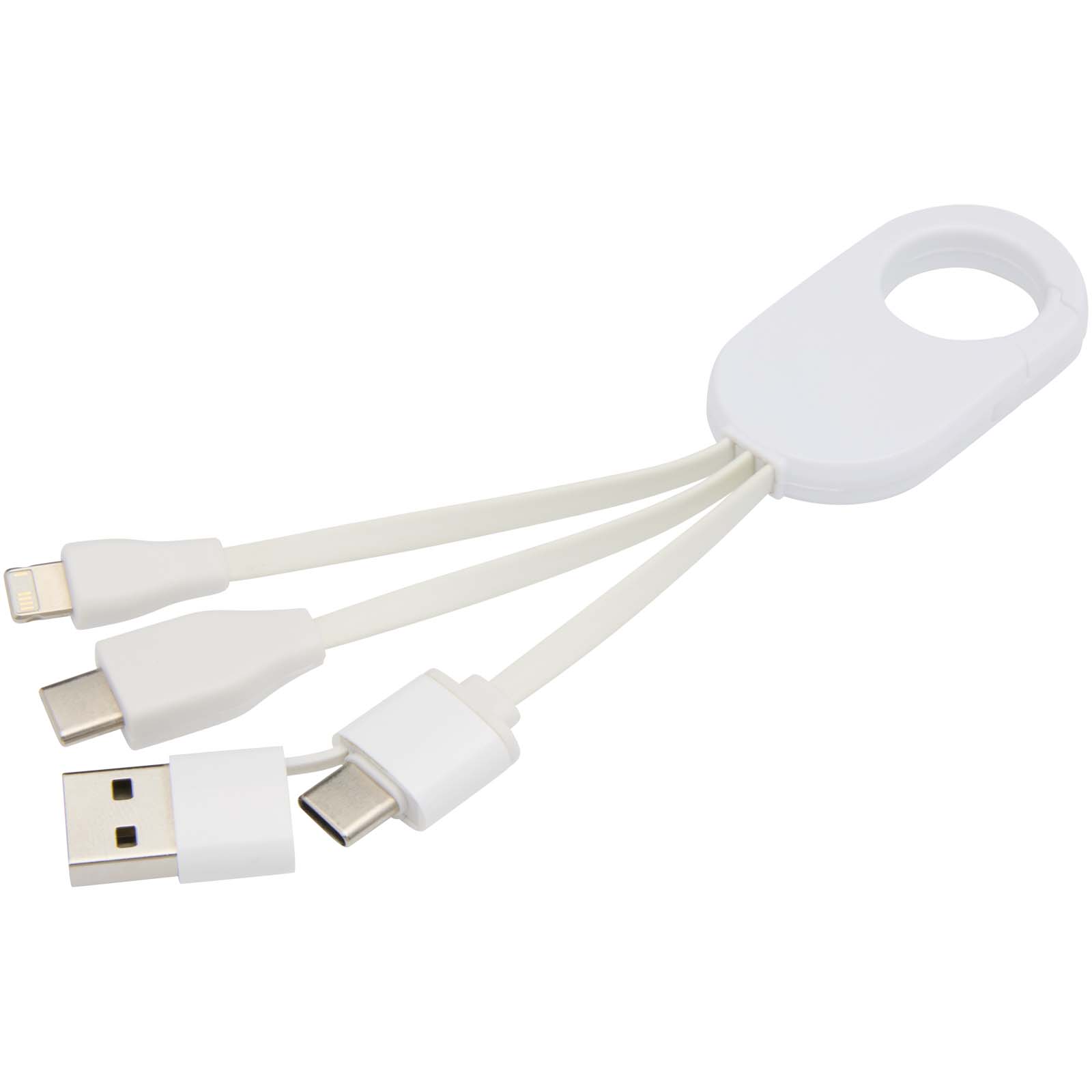 Troop 4-in-1 recycled plastic charging cable
