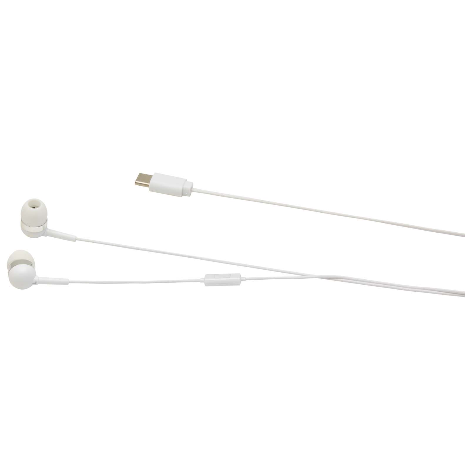 Baekdu wired Type-C earbuds with recycled plastic storage box