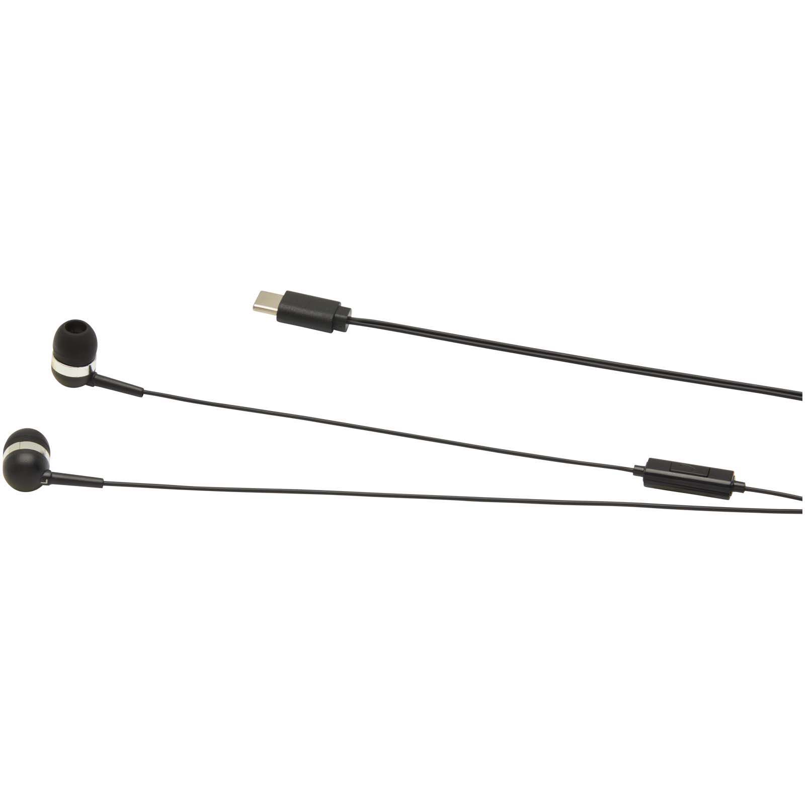 Baekdu wired Type-C earbuds with recycled plastic storage box