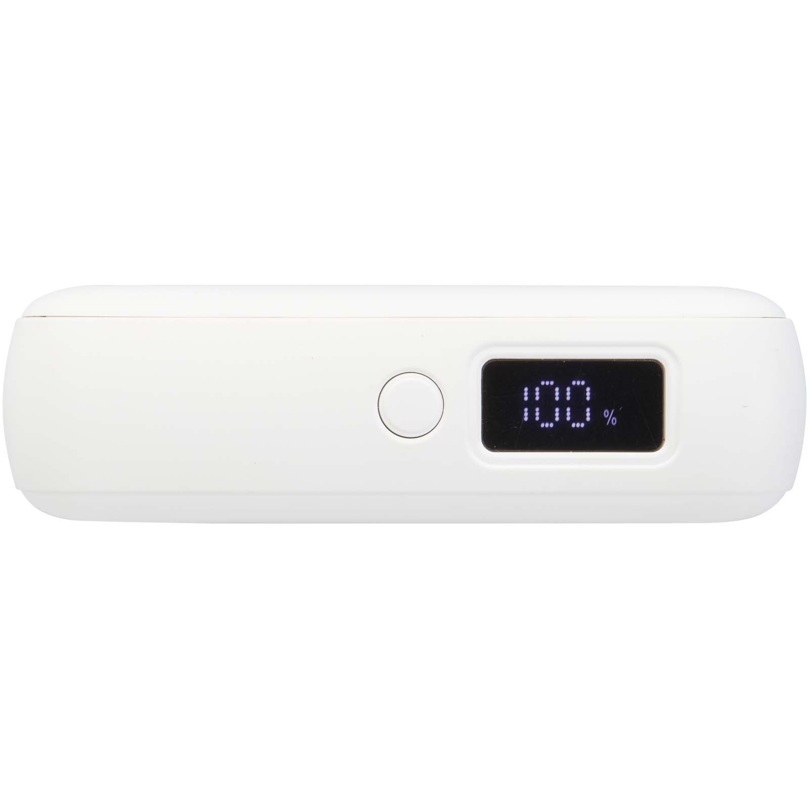 Acrux 10.000 mAh 35W tablet power bank with built in Type-C cable – made from recycled plastic