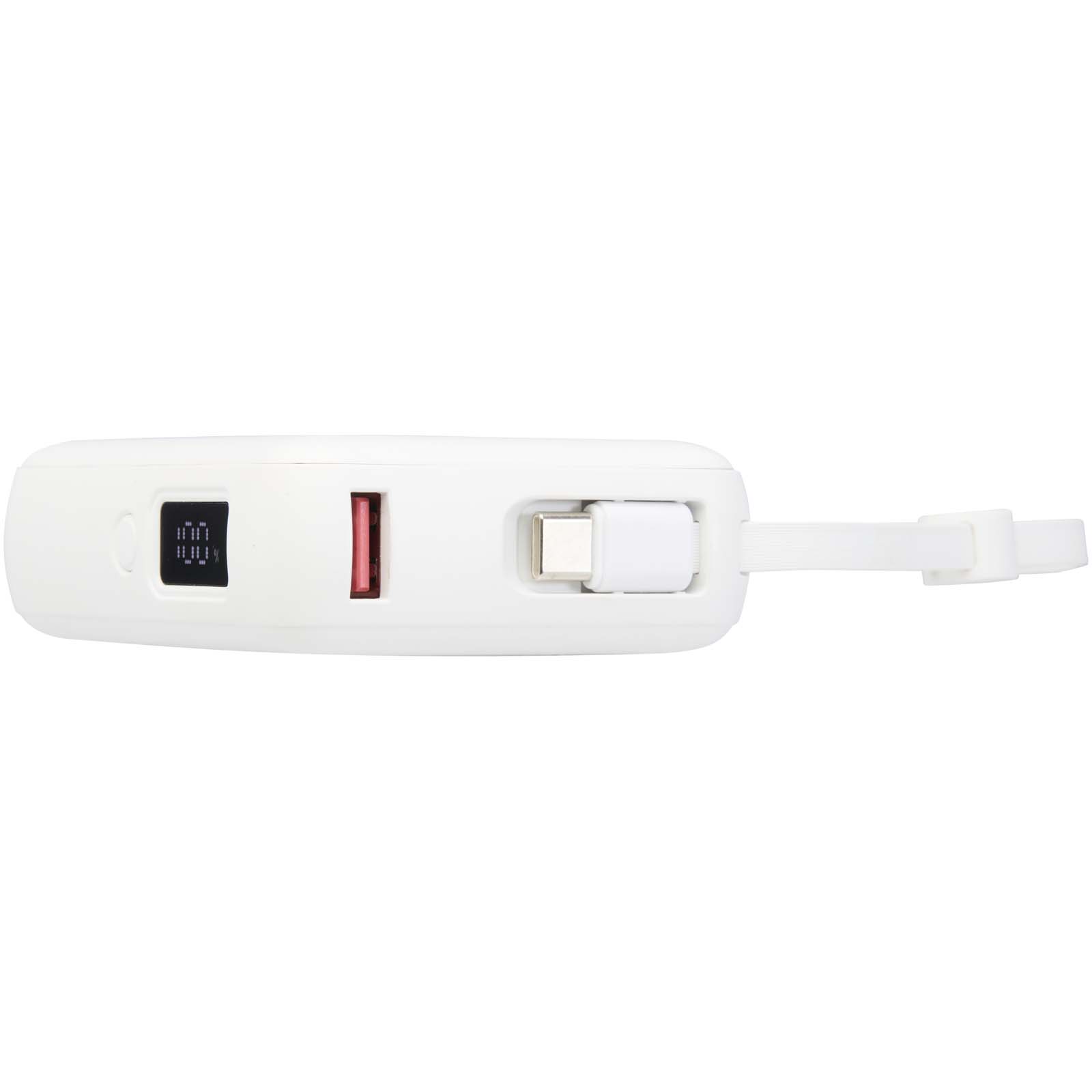 Acrux 10.000 mAh 35W tablet power bank with built in Type-C cable – made from recycled plastic