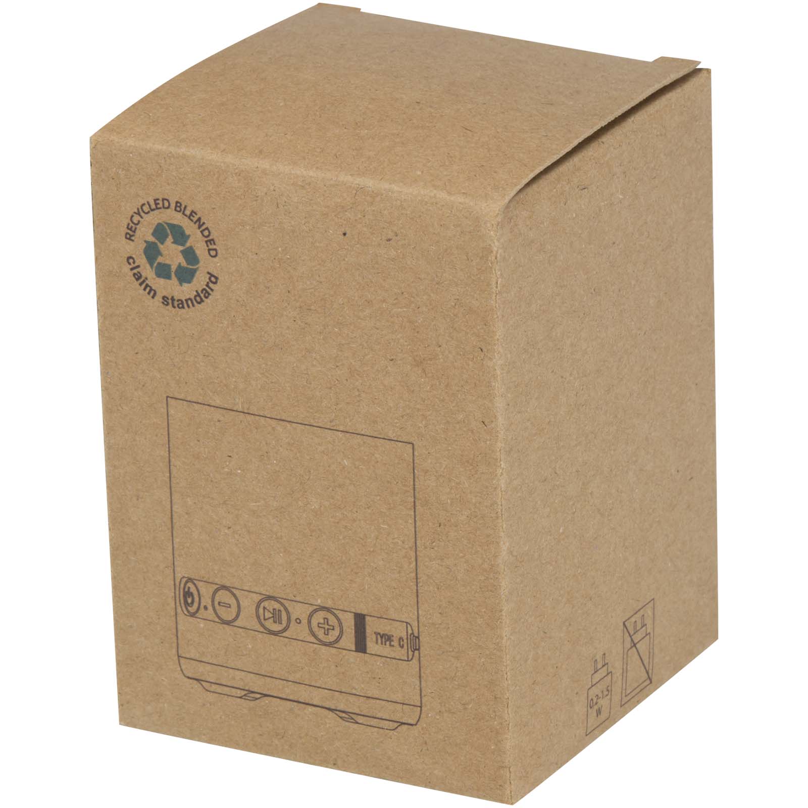 Hunor 3W recycled plastic wireless speaker