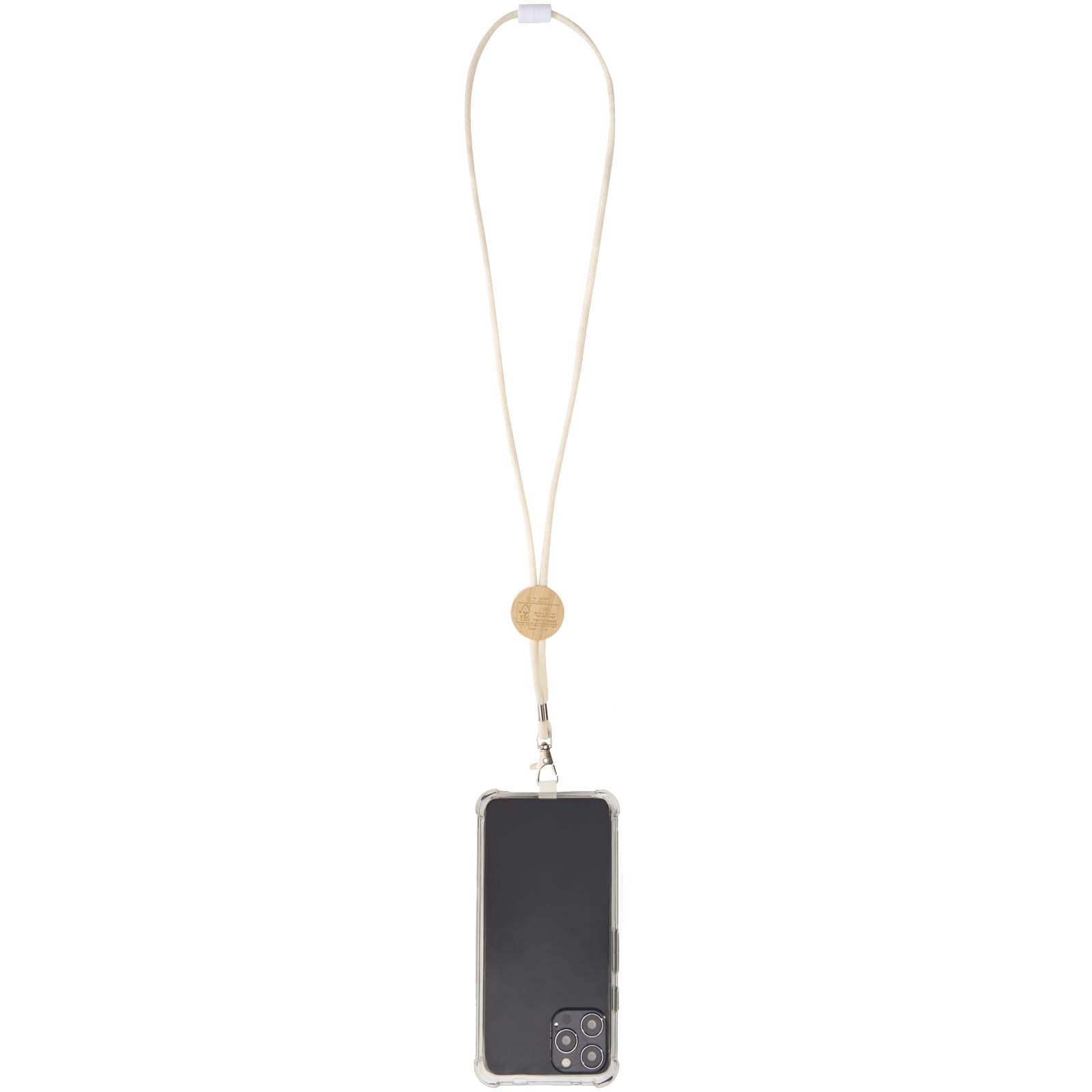 Adhab smartphone lanyard with bamboo details