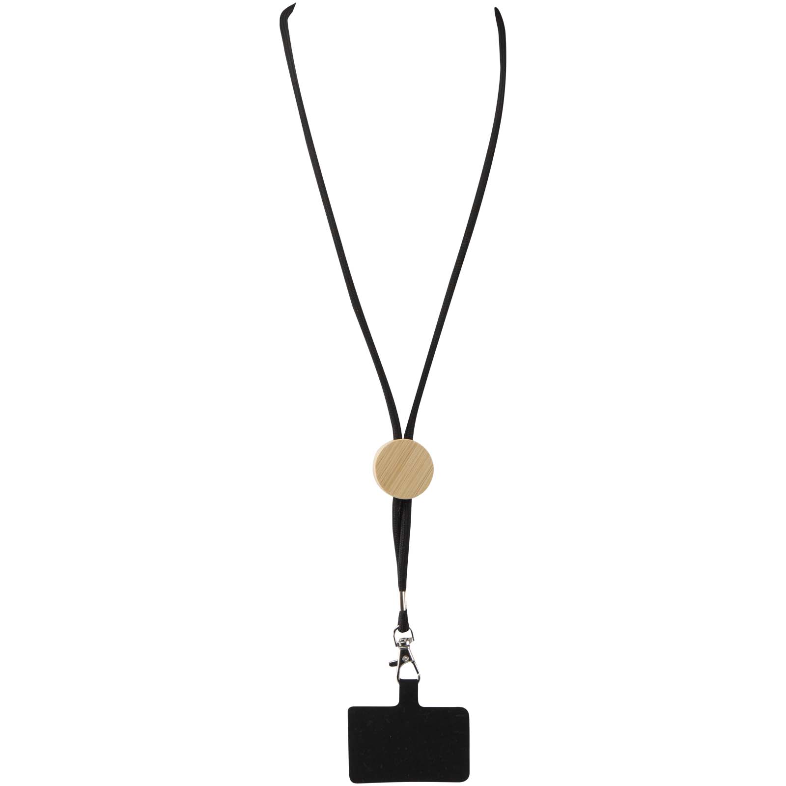 Adhab smartphone lanyard with bamboo details