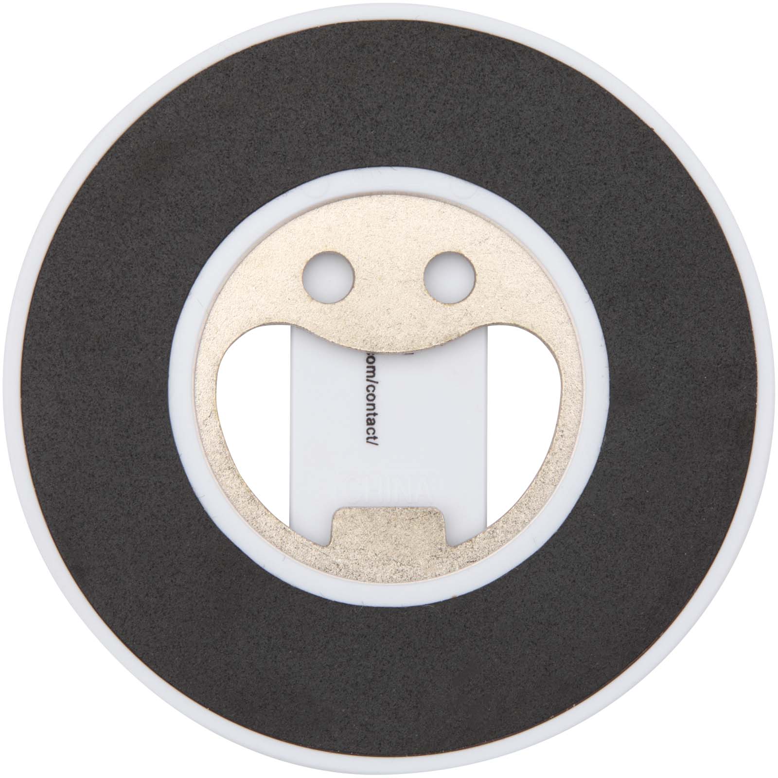 Ain recycled plastic magnetic phone stand with bottle opener