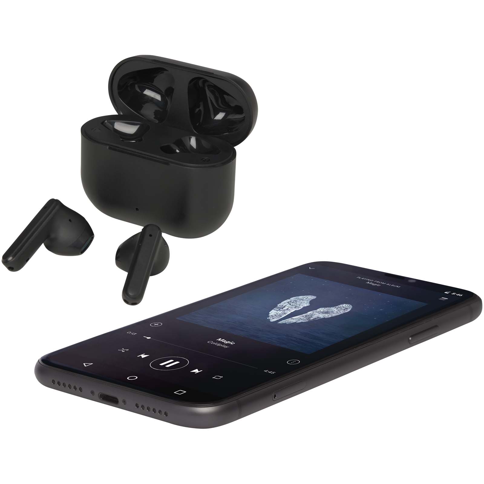 Altais recycled plastic True Wireless Bluetooth earbuds