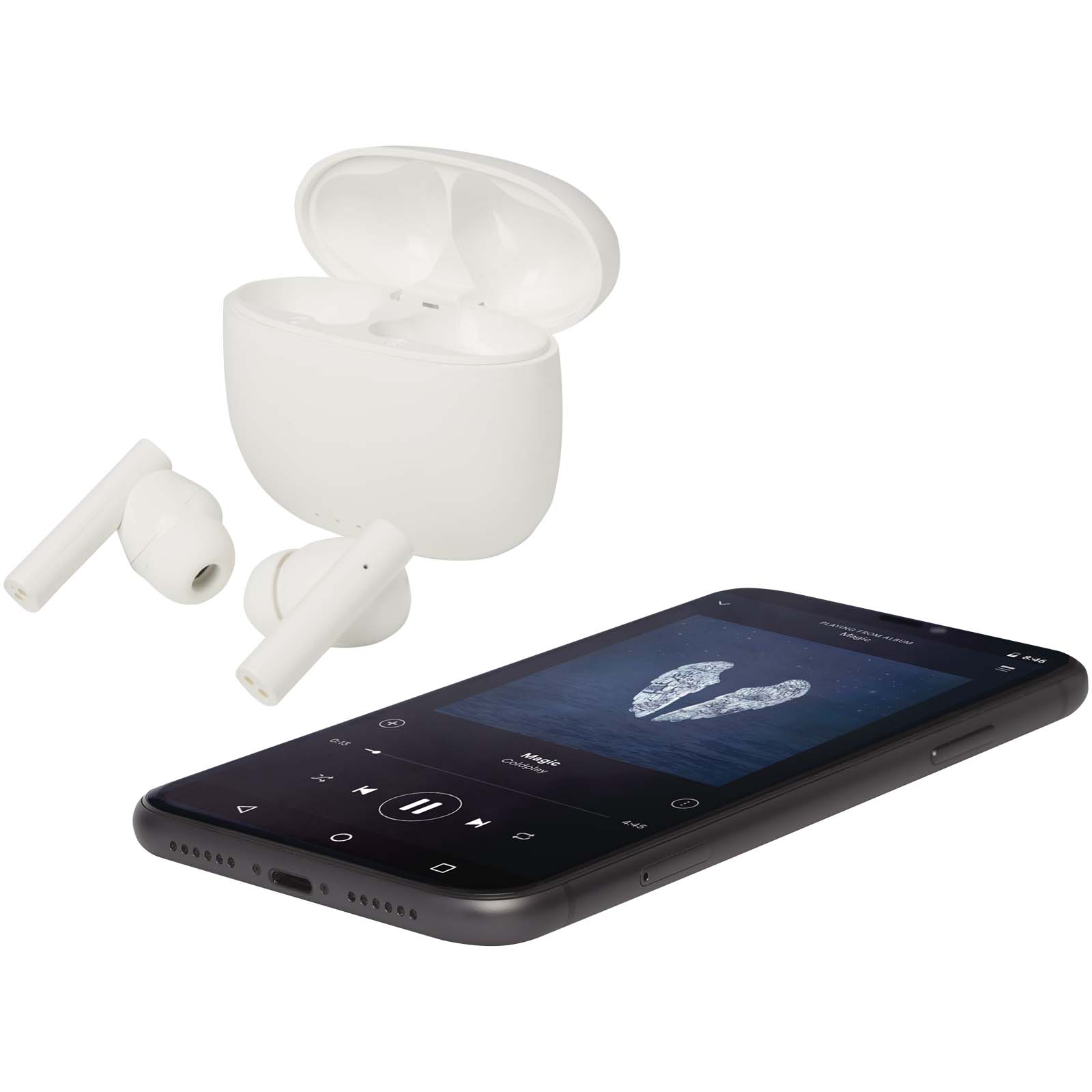 Alterf recycled plastic True Wireless Bluetooth earbuds with silicone eartips