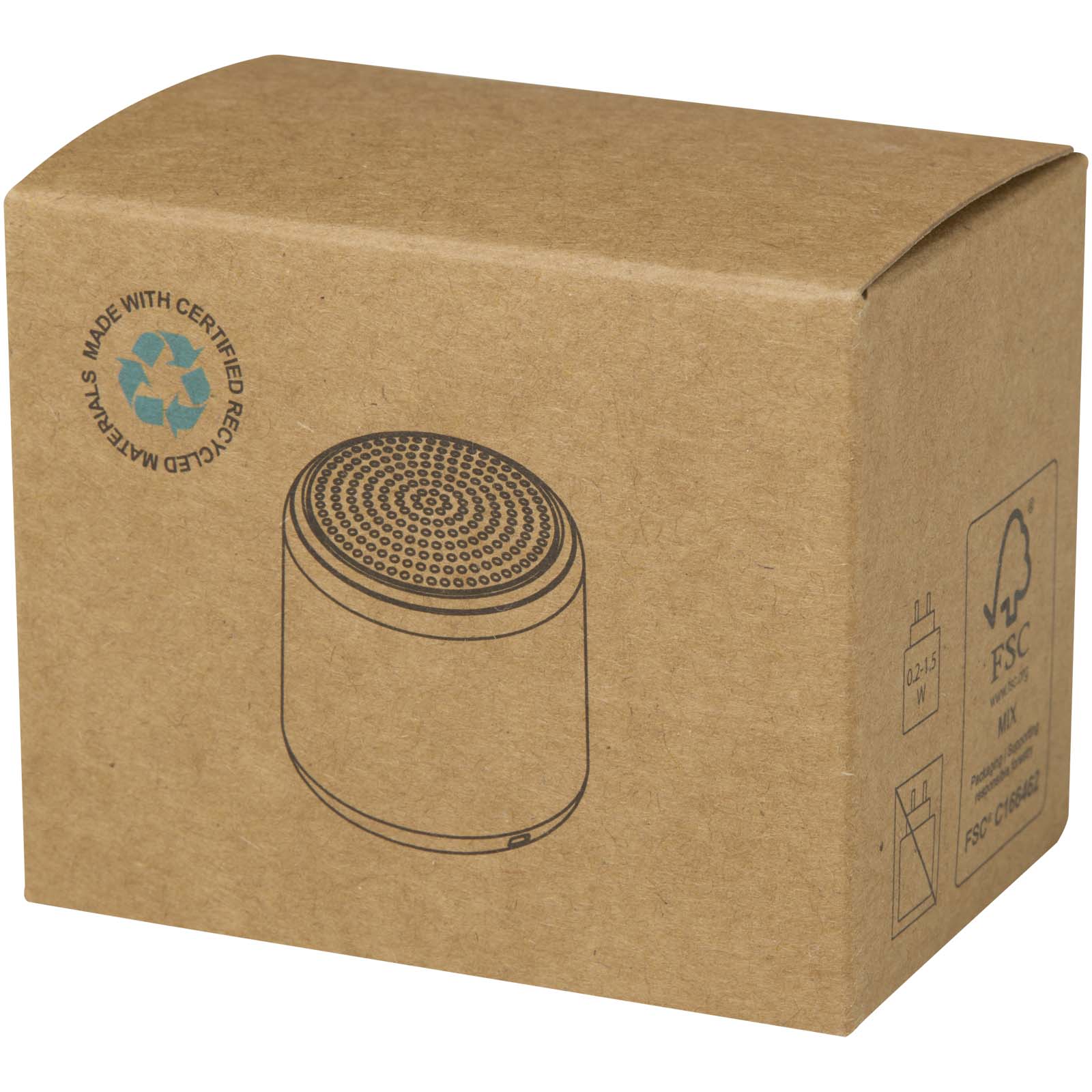 Velkis 3W recycled plastic wireless Bluetooth speaker