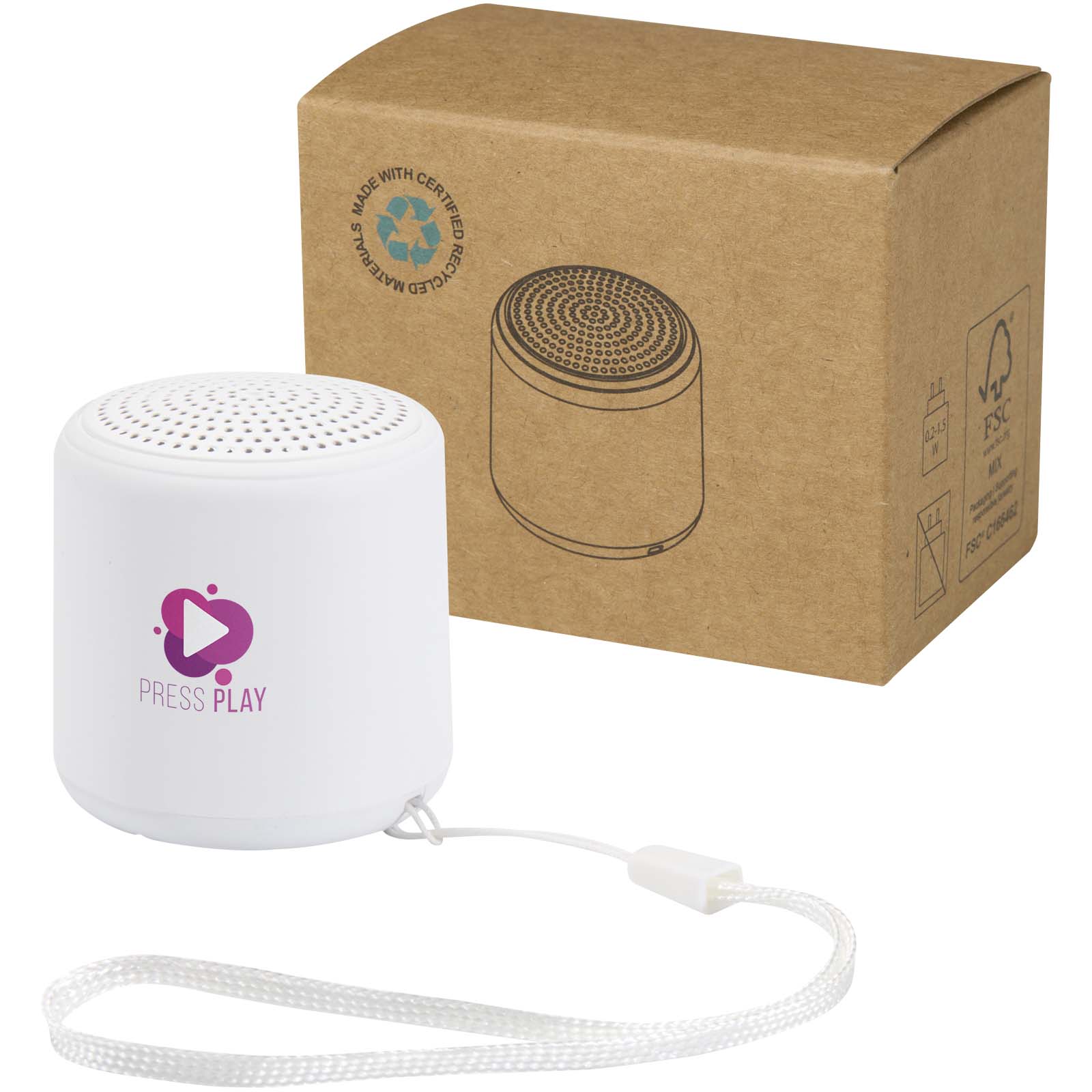 Velkis 3W recycled plastic wireless Bluetooth speaker