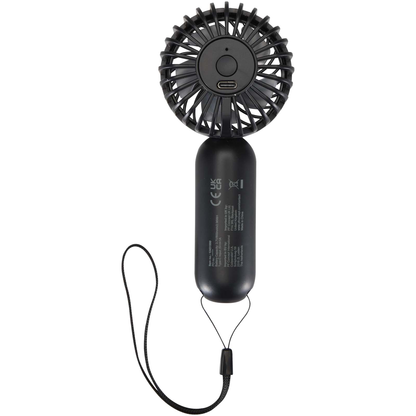 Aervia recycled plastic portable fan