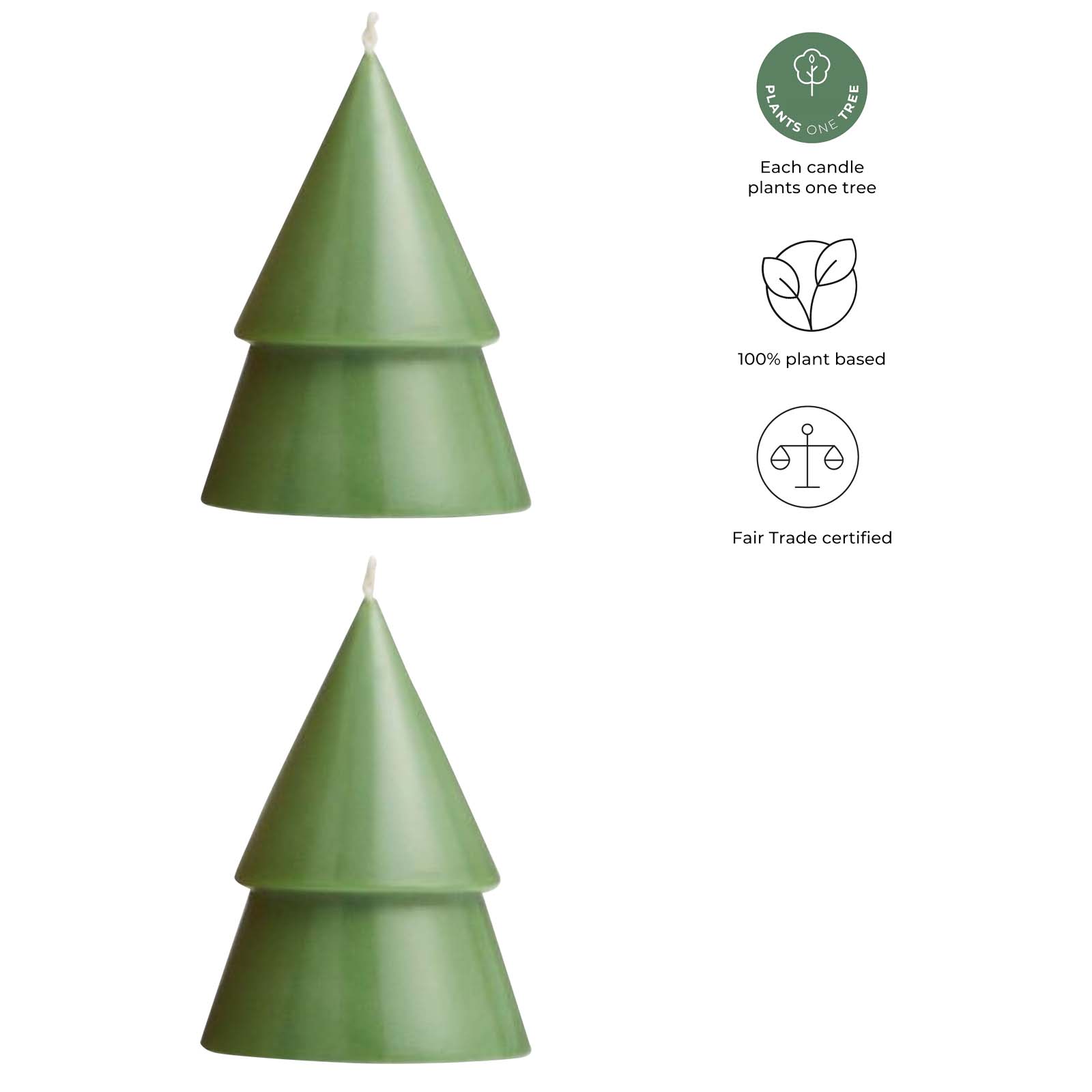 Originalhome Xmas tree candle set of 2 – M