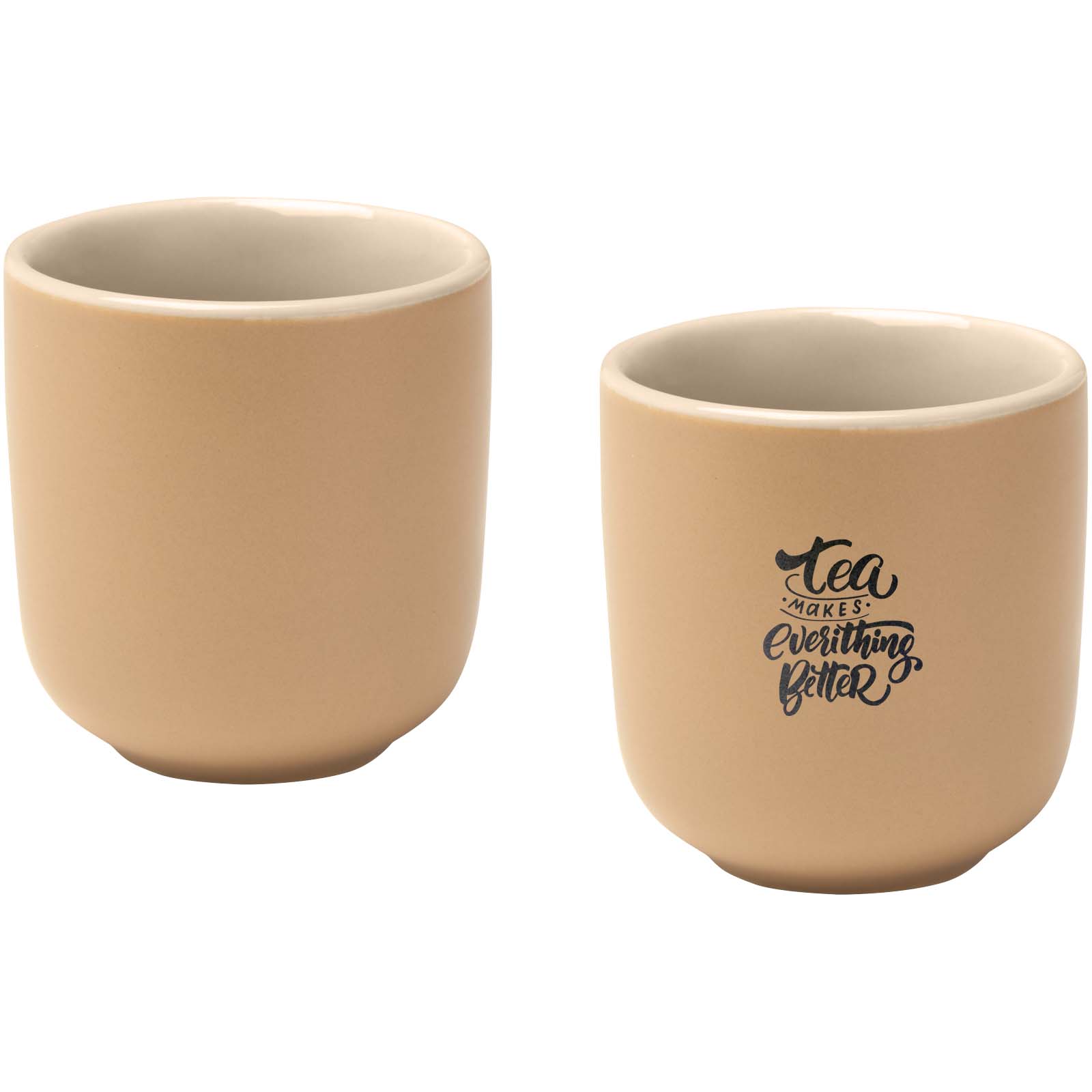 Male 90 ml ceramic espresso cups with matt finish – set of 2