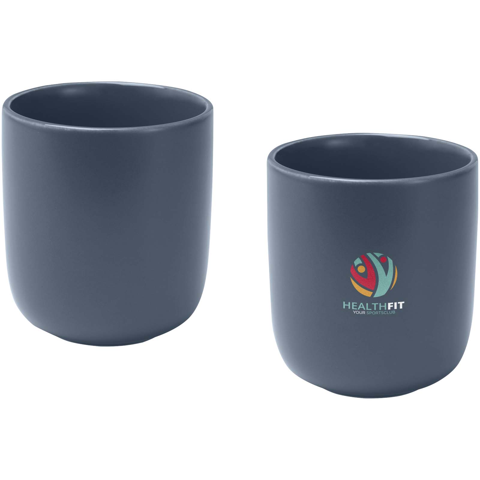 Male 200 ml ceramic cups with matt finish – set of 2