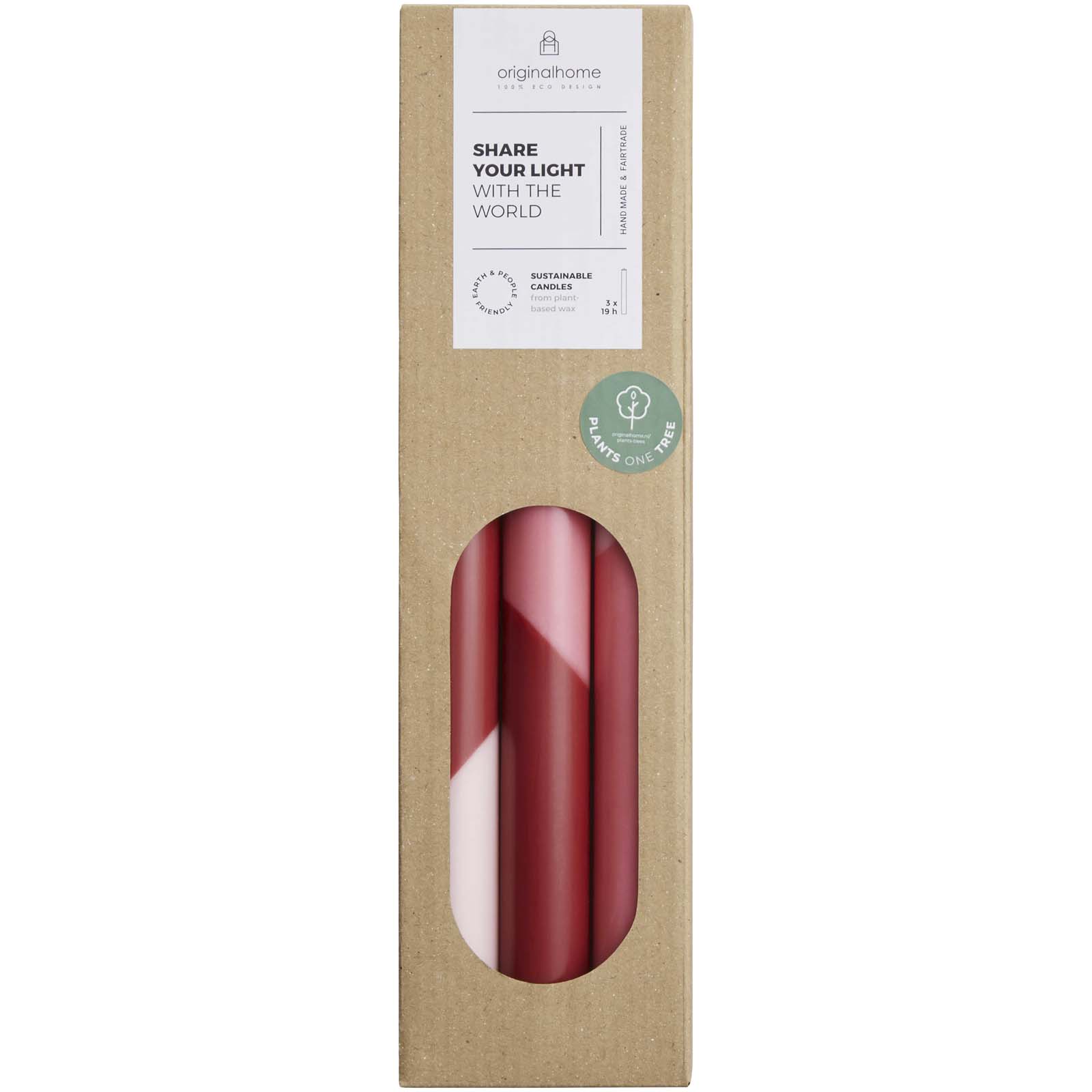 Originalhome Eden diagonal candles – set of 3