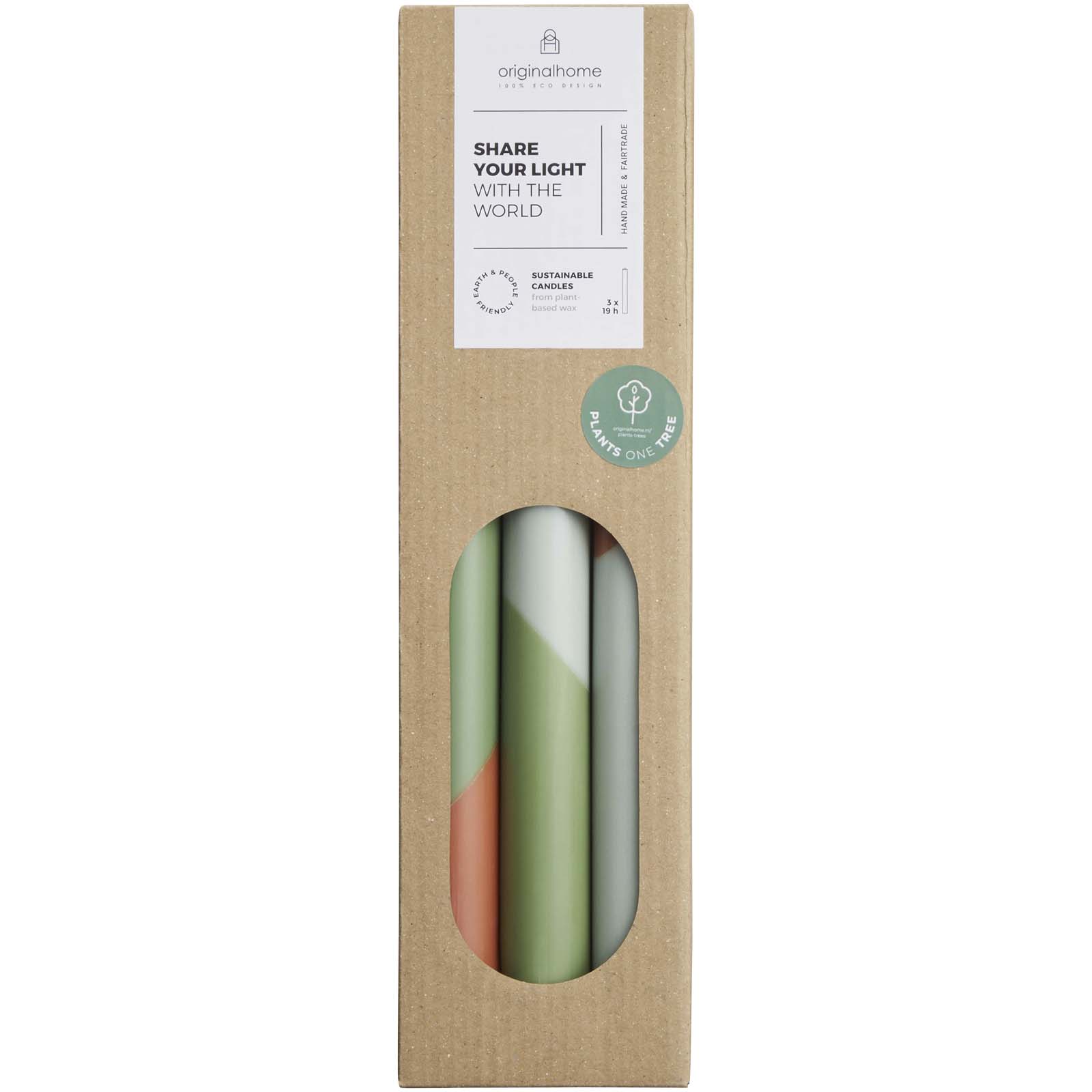 Originalhome Eden diagonal candles – set of 3