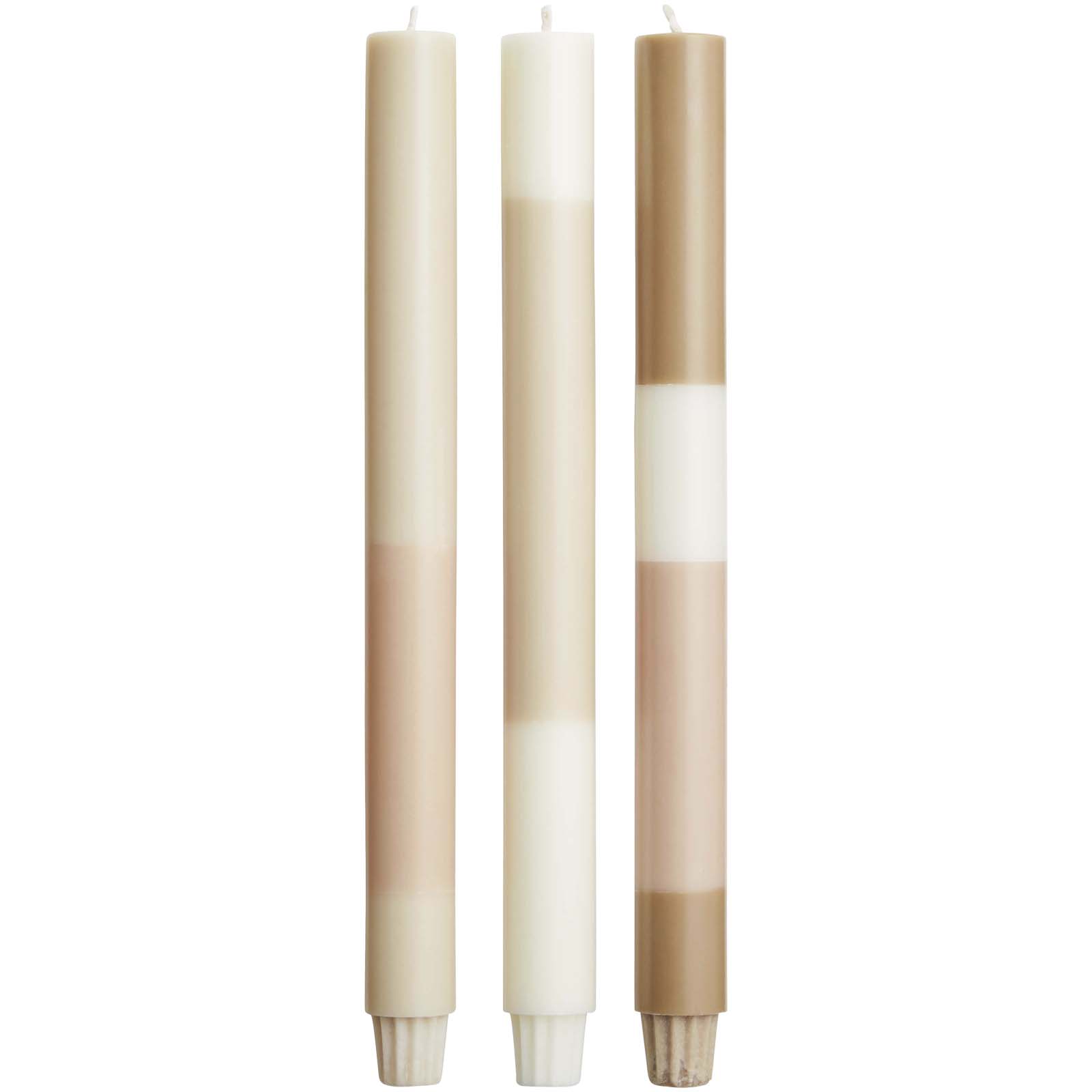 Originalhome layered limestone candles – set of 3